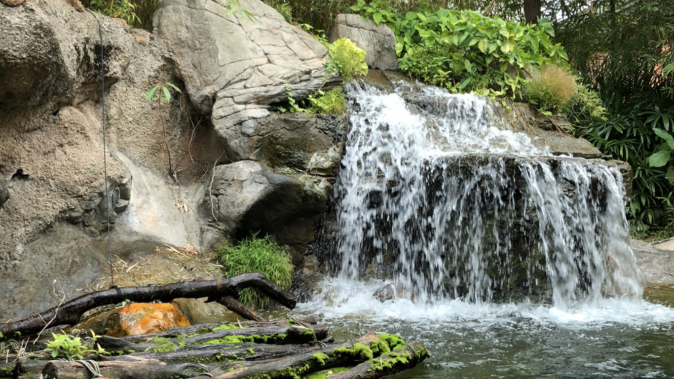 Naturaleza, Cascada, Los Recursos de Agua, Curso de Agua, Agua. Wallpaper in 1366x768 Resolution