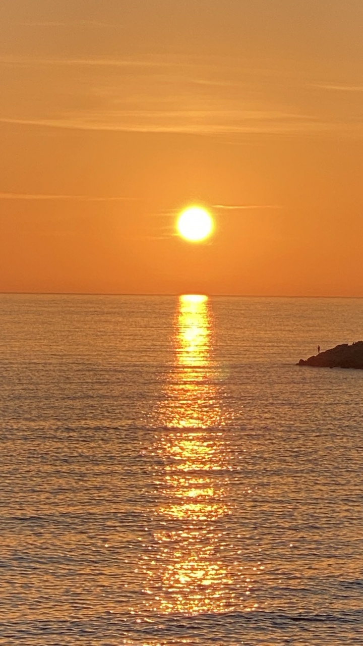 地平线, 太阳, 水资源, 气氛, 生态区 壁纸 720x1280 允许