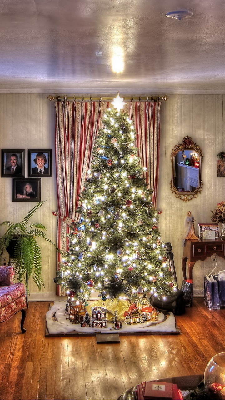El Día De Navidad, Habitación, Sala de Estar, Diseño de Interiores, Decoración de la Navidad. Wallpaper in 720x1280 Resolution
