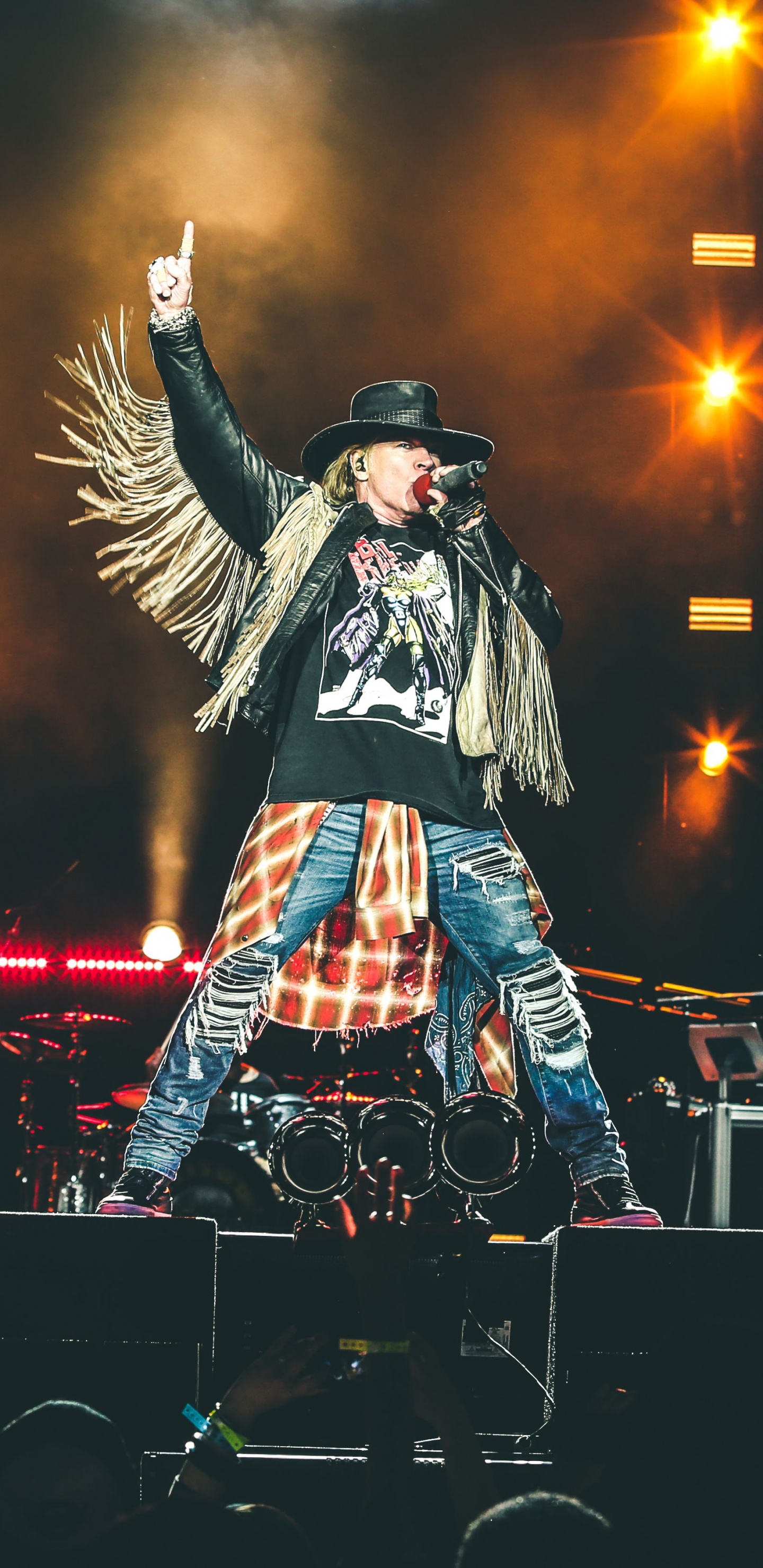 Nicht in Diesem Leben-Tour, Guns N Roses, Konzert, Leistung, Unterhaltung. Wallpaper in 1440x2960 Resolution