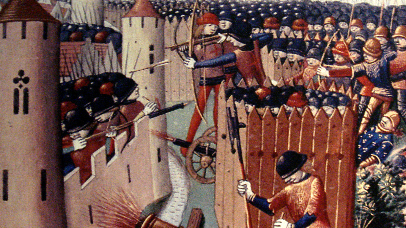 Hombre Con Bata Marrón y Blanca Sosteniendo un Palo de Madera Marrón. Wallpaper in 1366x768 Resolution