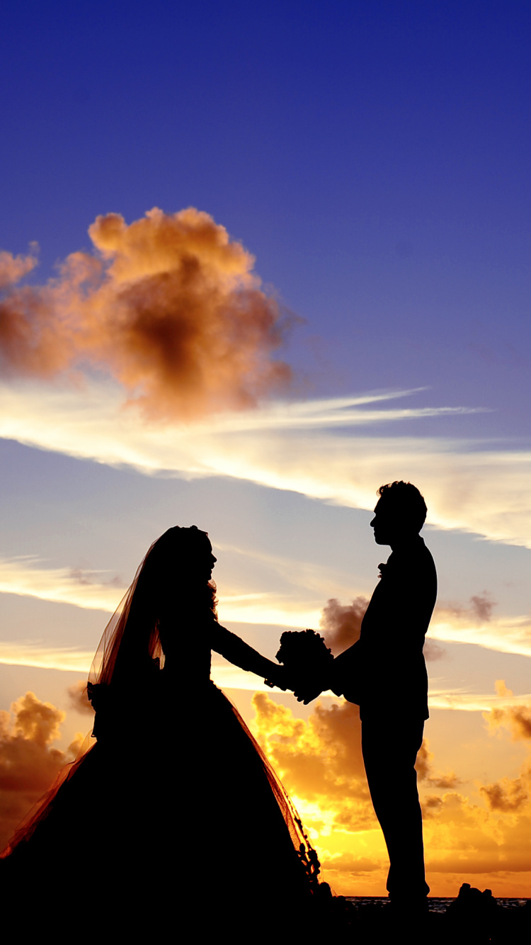 Romance, People in Nature, Cloud, Happy, Love. Wallpaper in 750x1334 Resolution