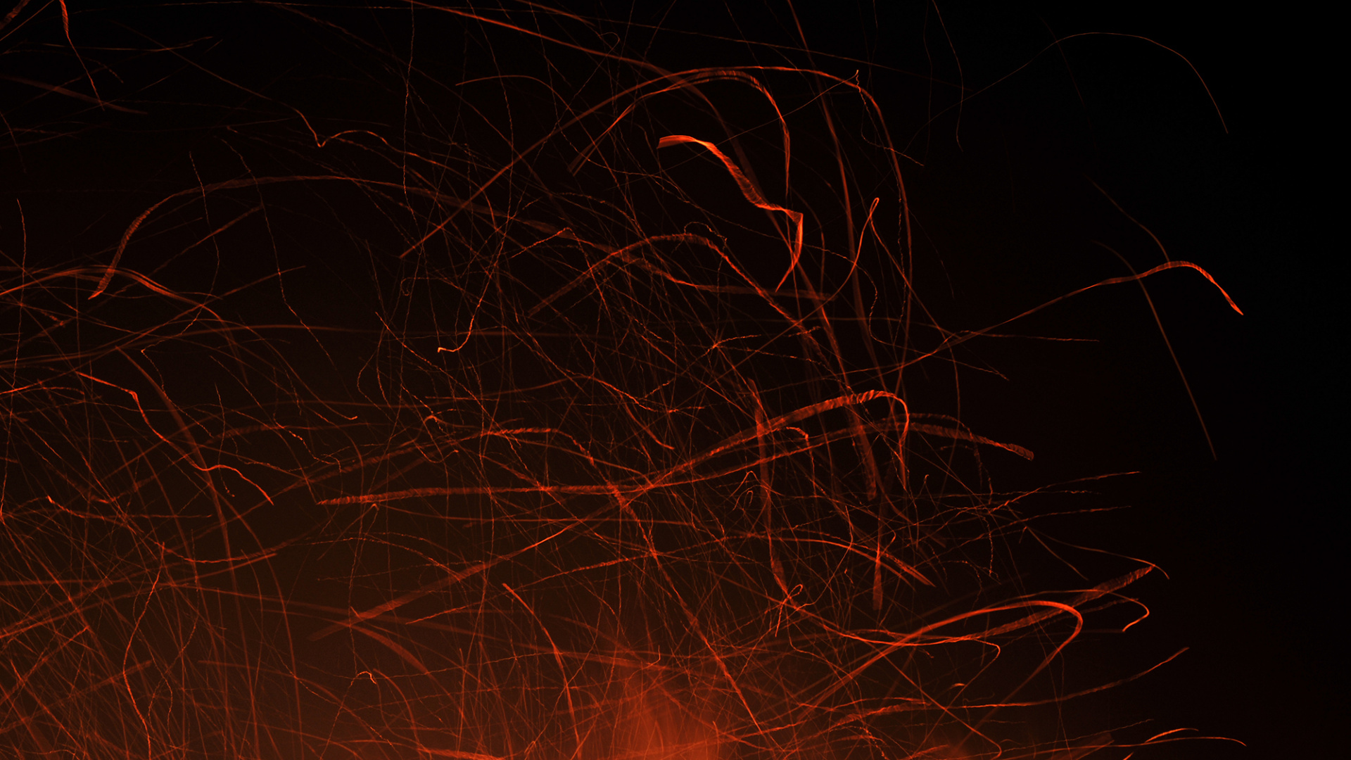 Rote Und Gelbe Lichter Auf Dunklem Hintergrund. Wallpaper in 1920x1080 Resolution