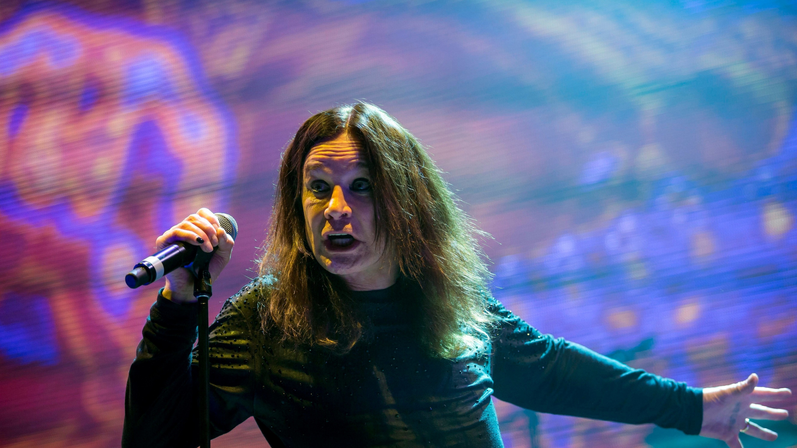 Ozzy Osbourne, Pas Plus de Tours II, Black Sabbath, Concert, Performance. Wallpaper in 2560x1440 Resolution
