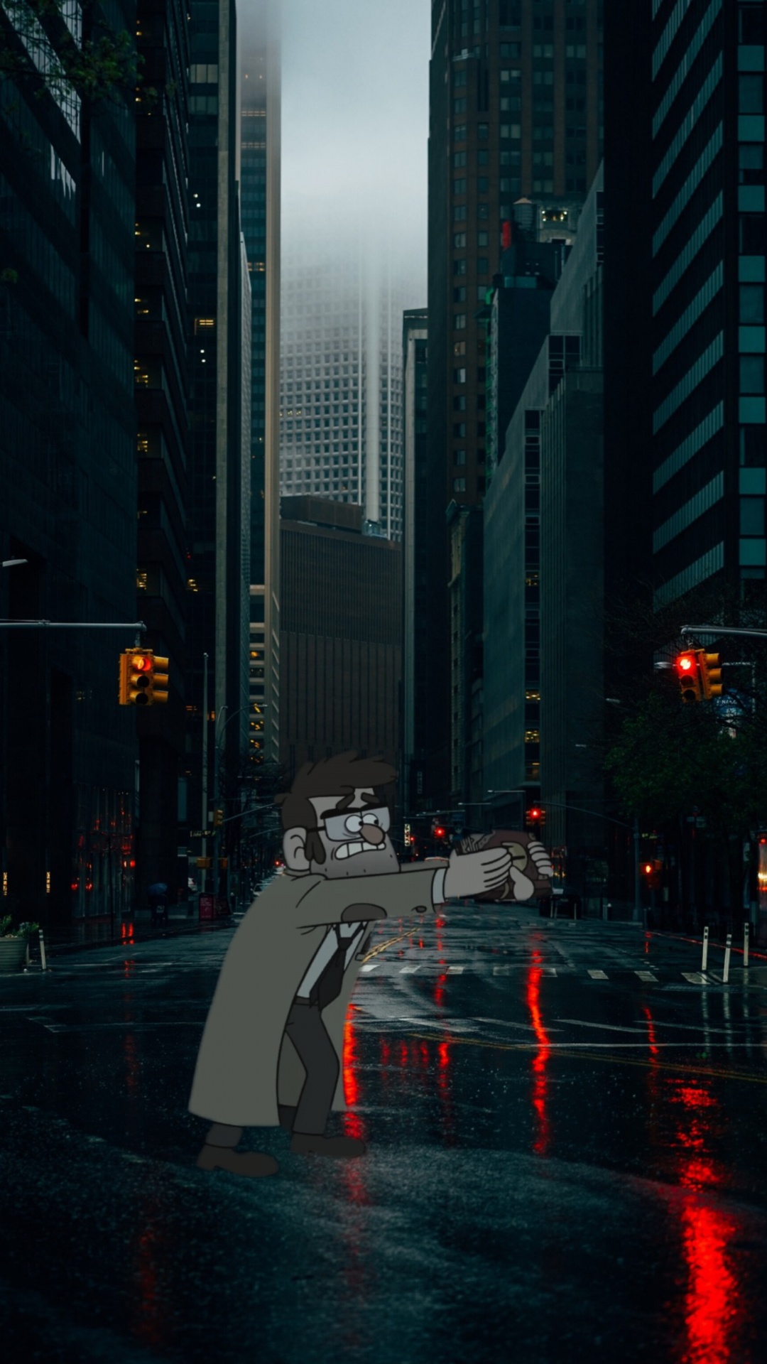 Wolkenkratzer, Stadtlandschaften, Gebäude, Fahrbahn, Tower Block. Wallpaper in 1080x1920 Resolution