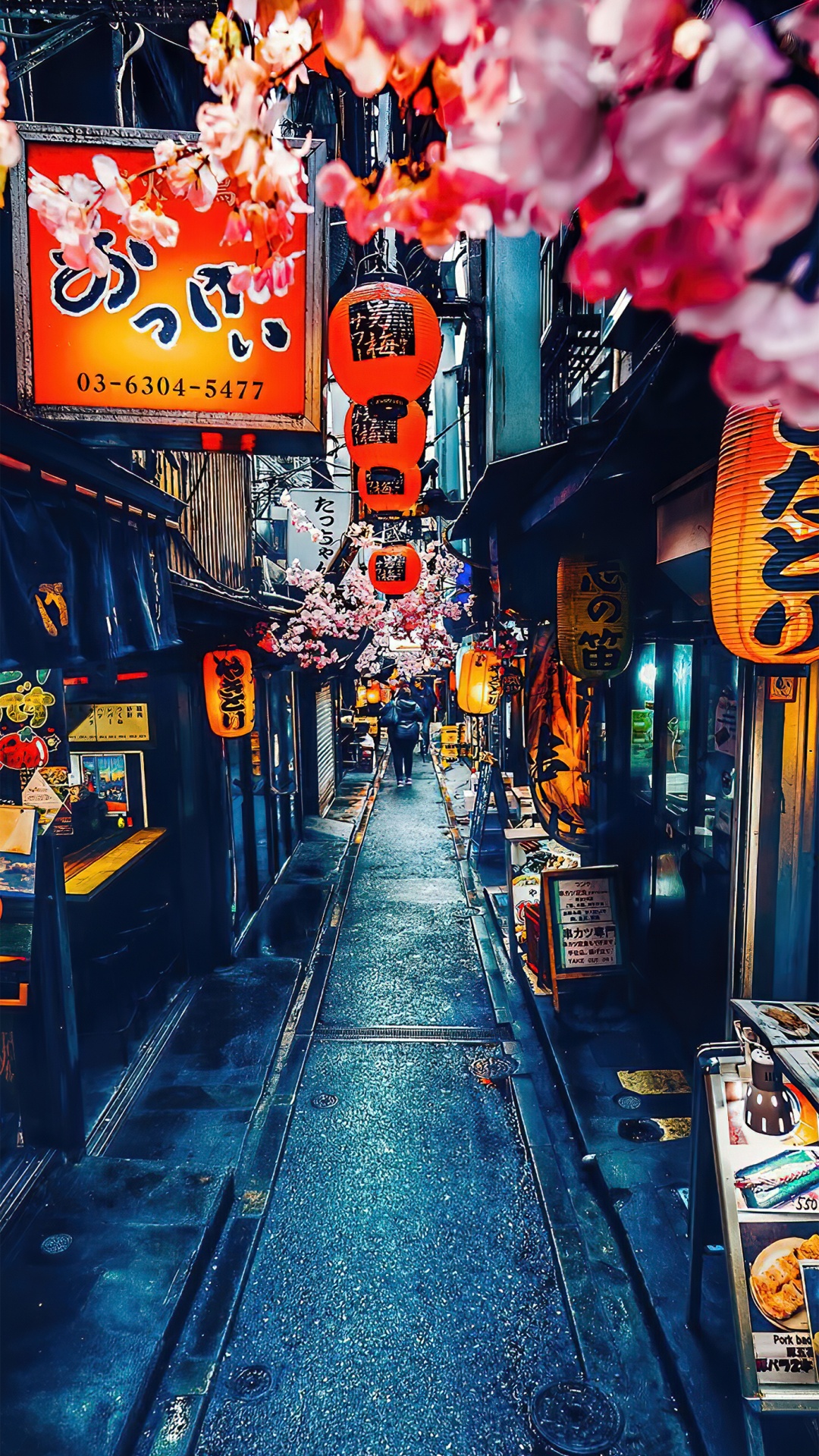 橙色, 街区, 巷子里, 公共空间, 红色的 壁纸 1080x1920 允许