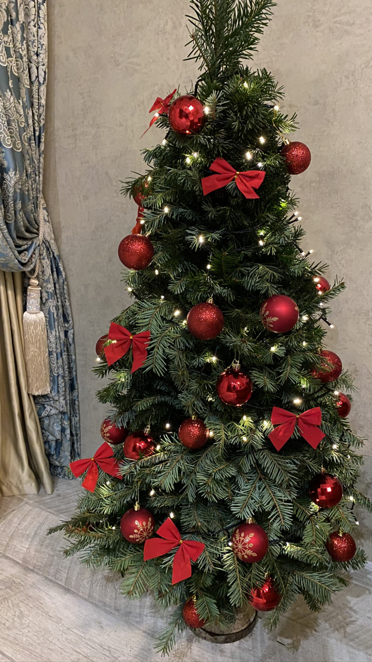 Weihnachtsbaum, Weihnachten, Veranstaltung, Weihnachtsdekoration, Innenarchitektur. Wallpaper in 750x1334 Resolution