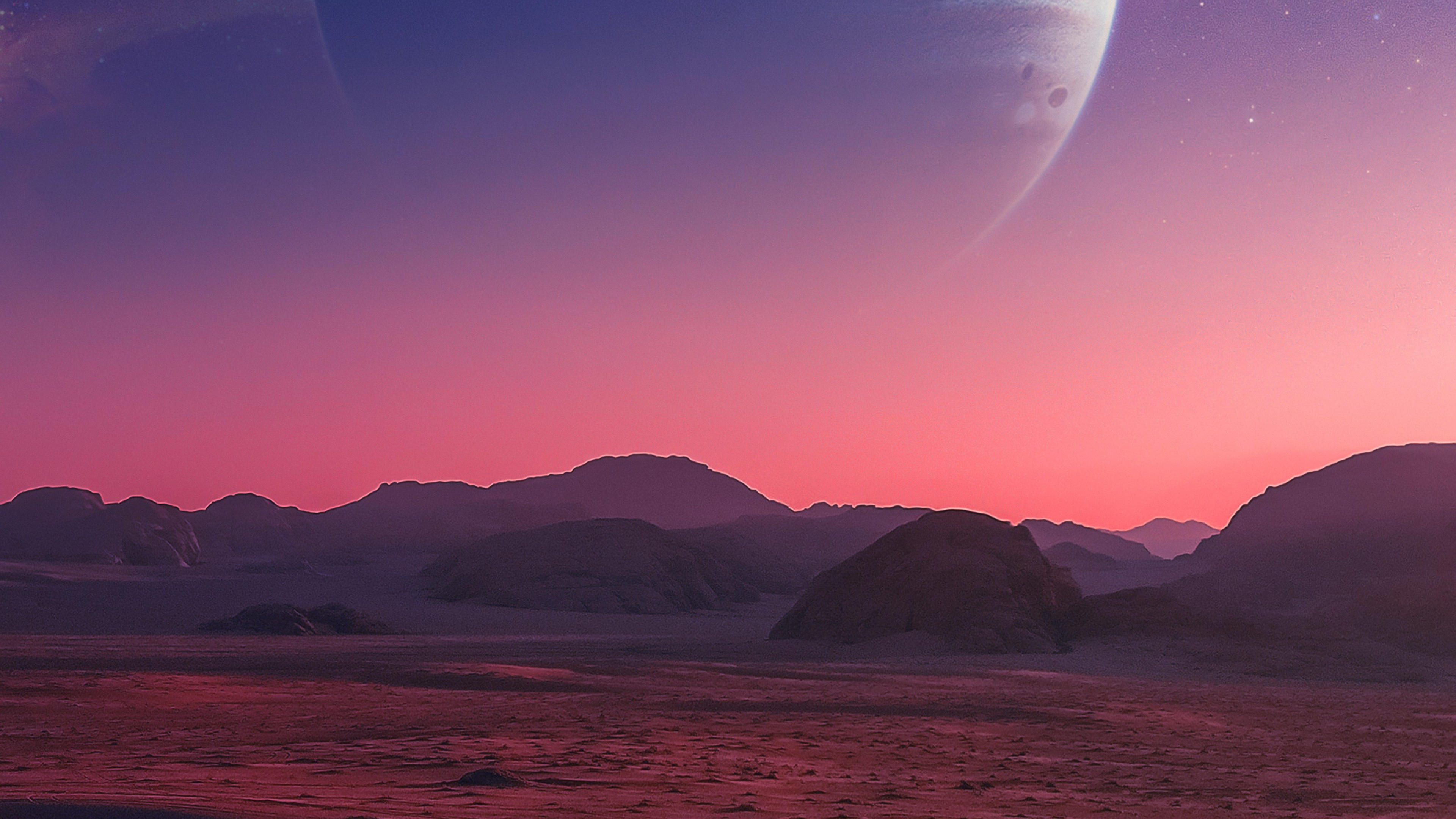 Planetas Del Desierto, Ambiente, Planeta, Naturaleza, Macaron. Wallpaper in 3840x2160 Resolution