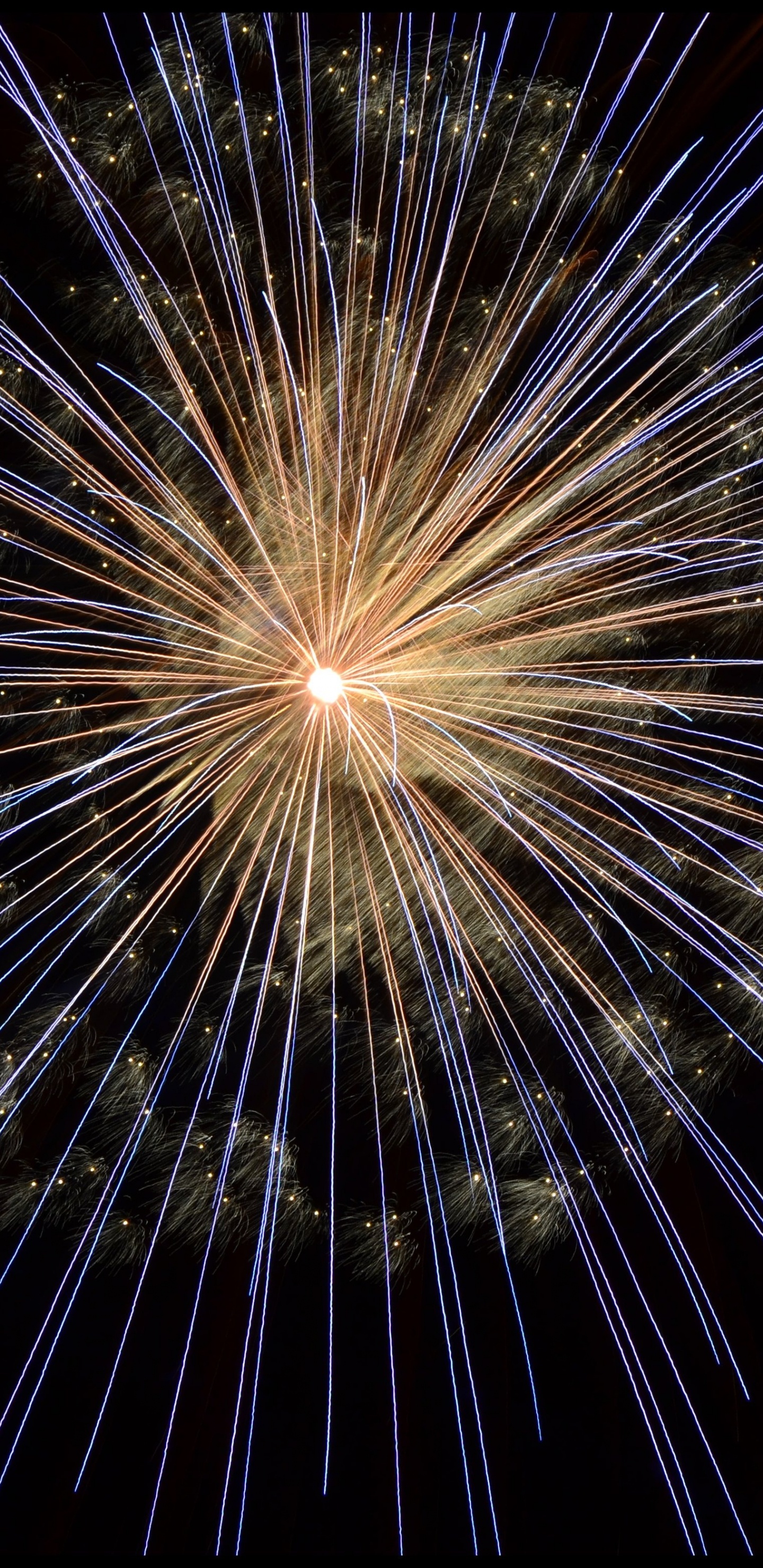 Fireworks, New Years Day, Darkness, Midnight, Diwali. Wallpaper in 1440x2960 Resolution