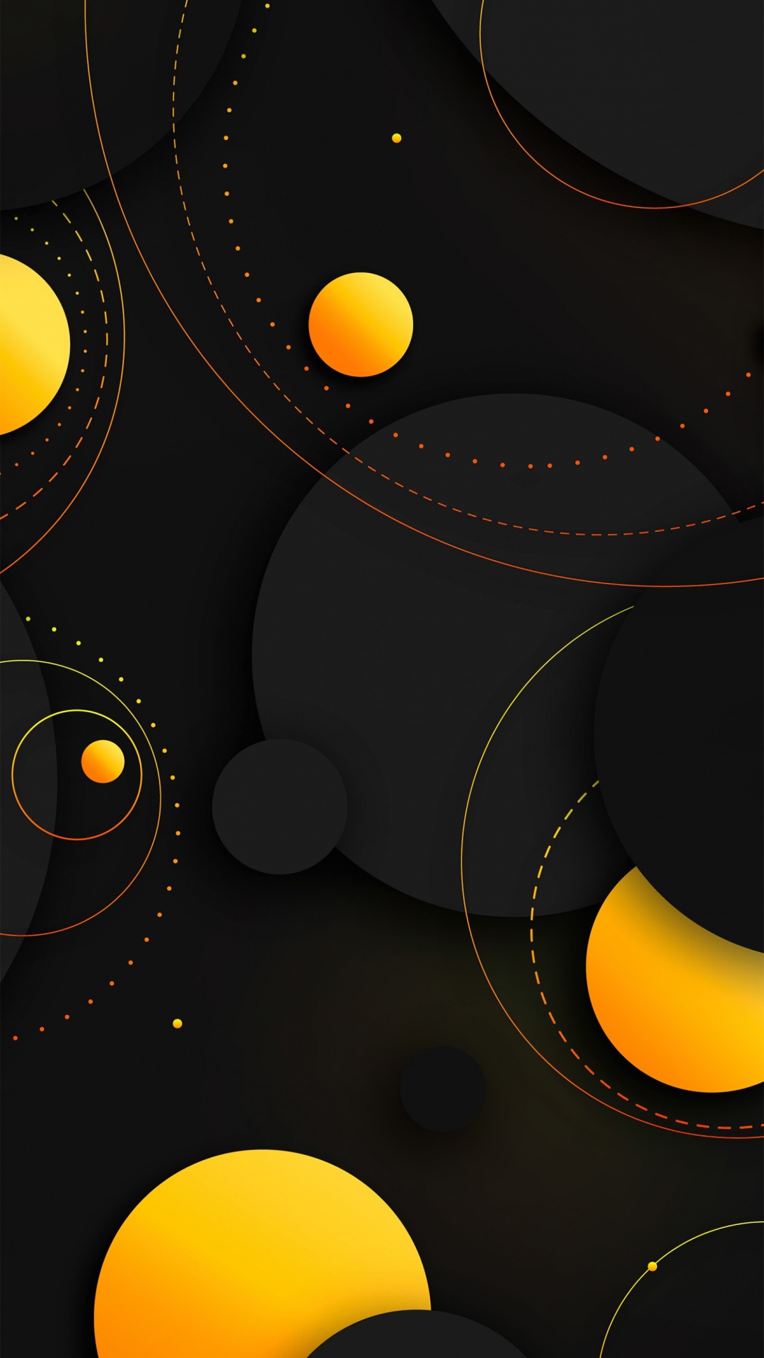 Naranja, Morena, Amarillo, Arte, Patrón. Wallpaper in 1080x1920 Resolution