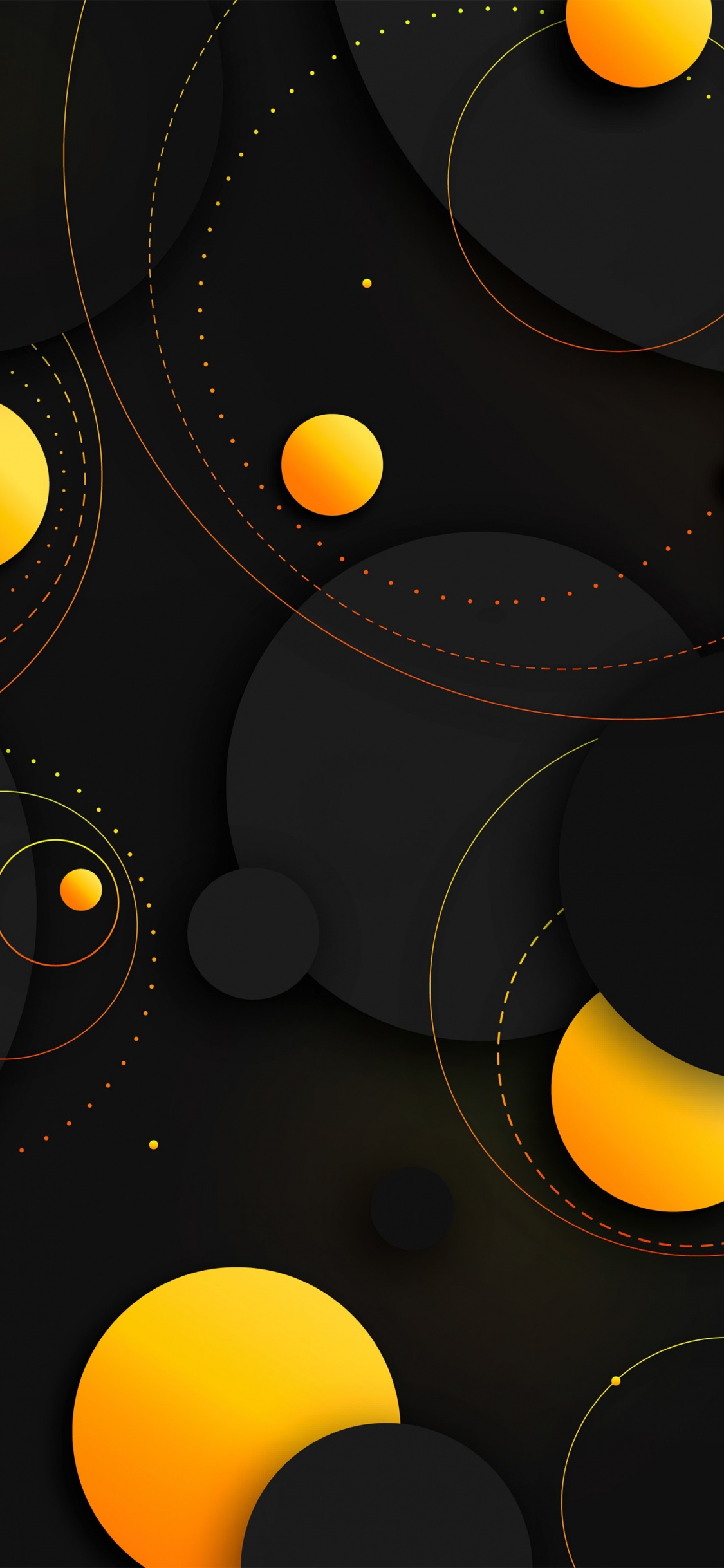 Orange, Brown, Gelb, Kunst, Muster. Wallpaper in 1125x2436 Resolution