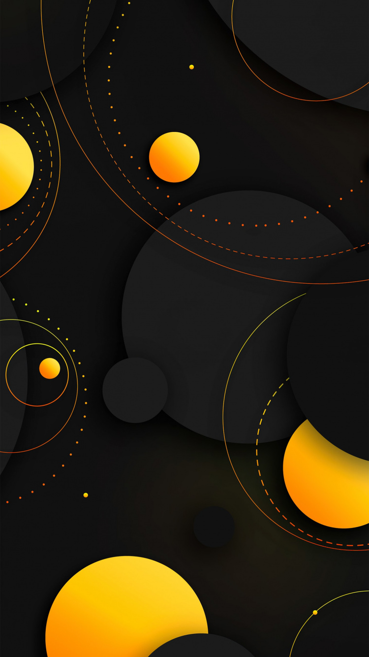 Orange, Brown, Gelb, Kunst, Muster. Wallpaper in 750x1334 Resolution