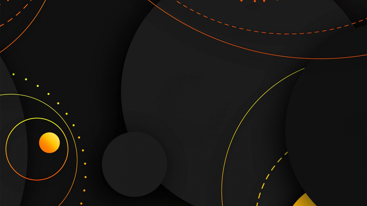 Orange, Brown, Yellow, Art, Pattern. Wallpaper in 1280x720 Resolution