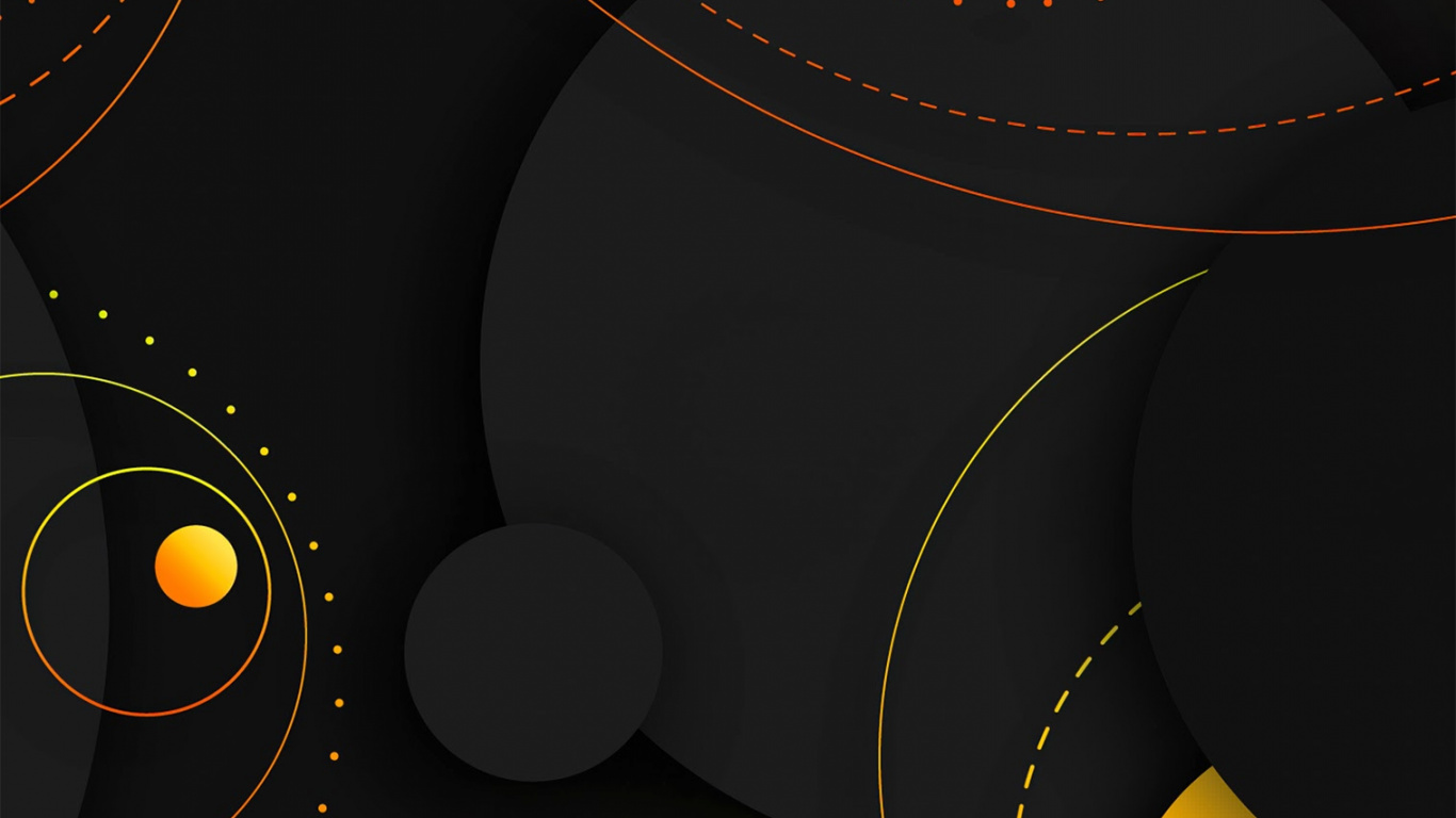 Orange, Brown, Yellow, Art, Pattern. Wallpaper in 1366x768 Resolution