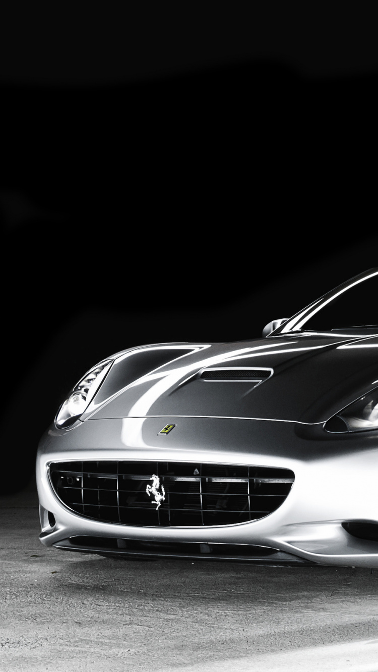 Lamborghini Aventador Blanco en Fondo Negro. Wallpaper in 750x1334 Resolution