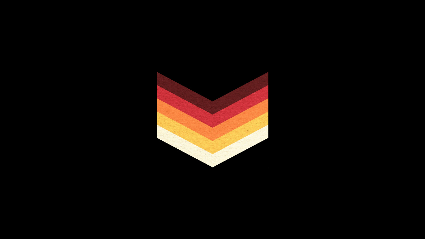 Rotes Gelbes Und Blaues Rautenlogo. Wallpaper in 1366x768 Resolution