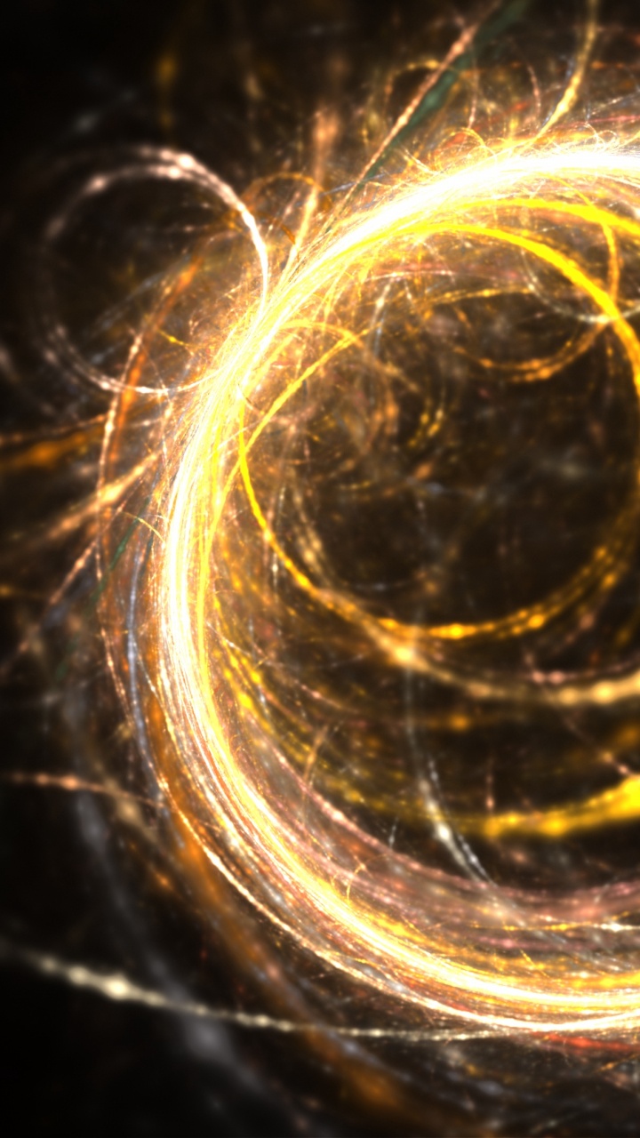 Gold Round Ornament on Black Textile. Wallpaper in 720x1280 Resolution