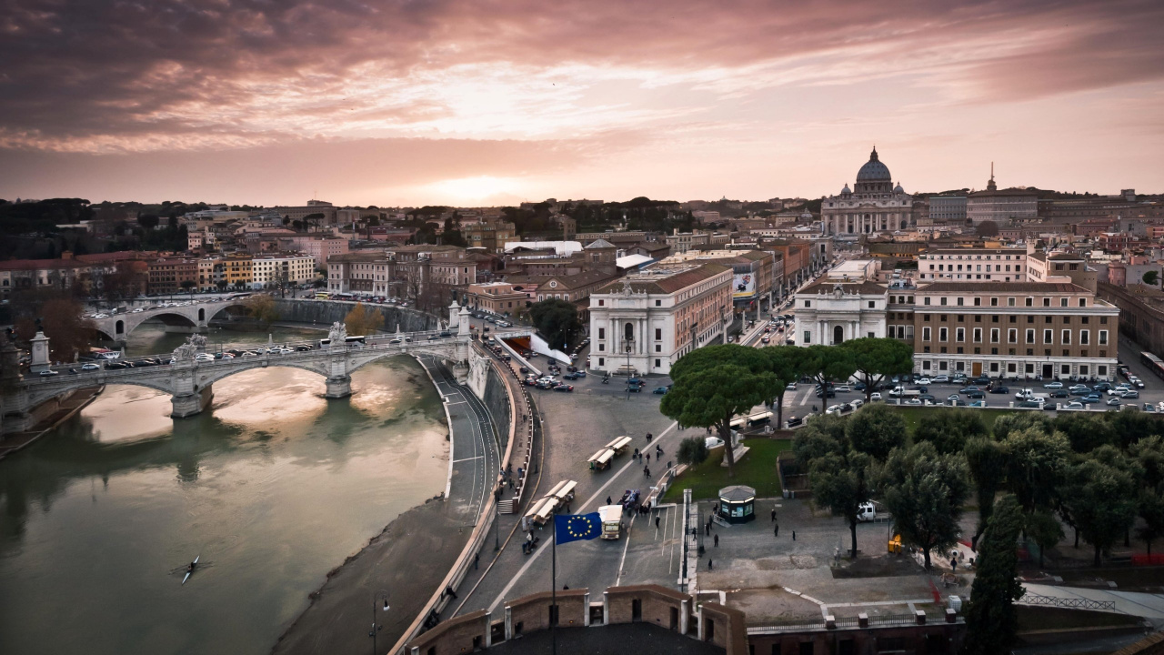 Vista Aérea de Los Edificios de la Ciudad Durante el Día.. Wallpaper in 1280x720 Resolution