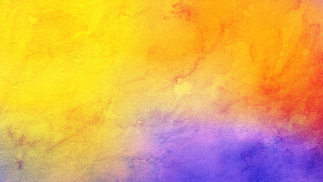 Yellow Blue and Purple Abstract Painting. Wallpaper in 1366x768 Resolution