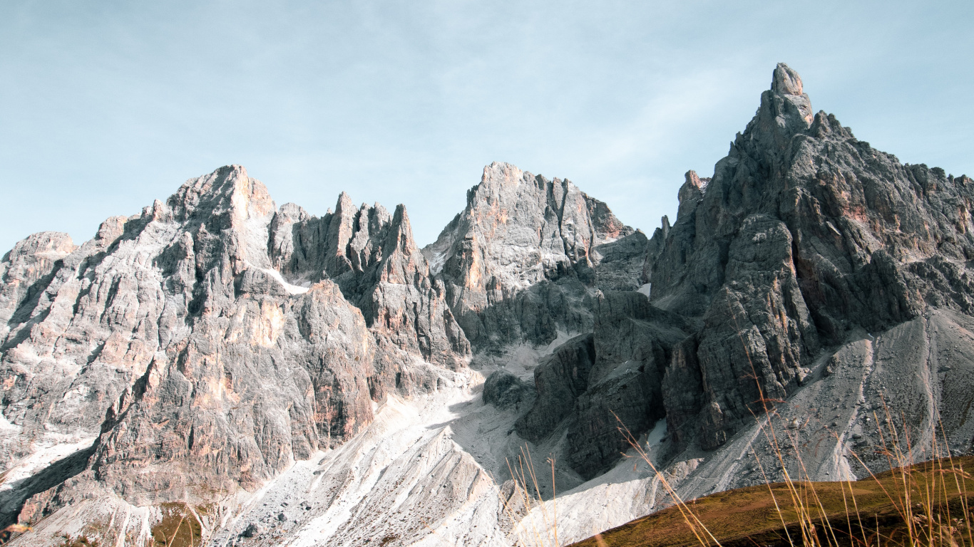 Mountain, Mount Scenery, Rocca Pietore, Mountain Pass, Alps. Wallpaper in 1366x768 Resolution