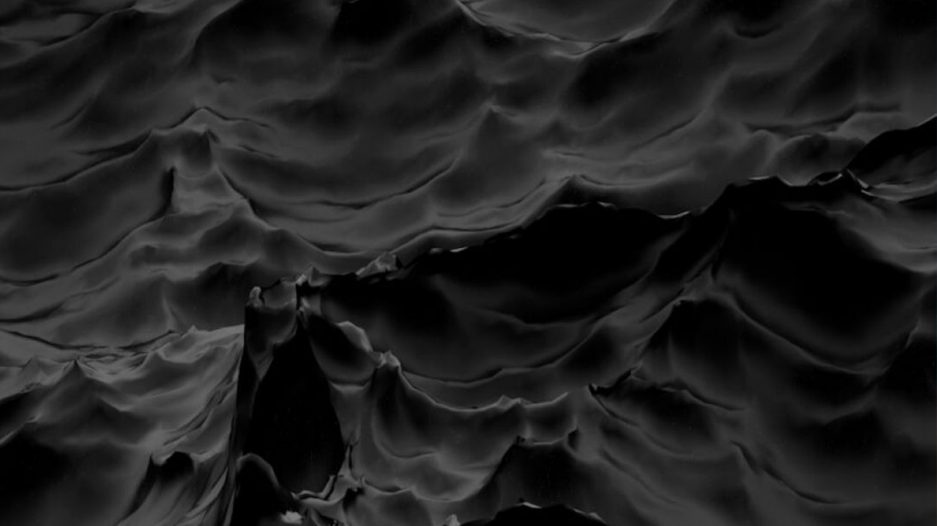 Black Water, Water, Liquid, Fluid, Monochrome. Wallpaper in 1366x768 Resolution