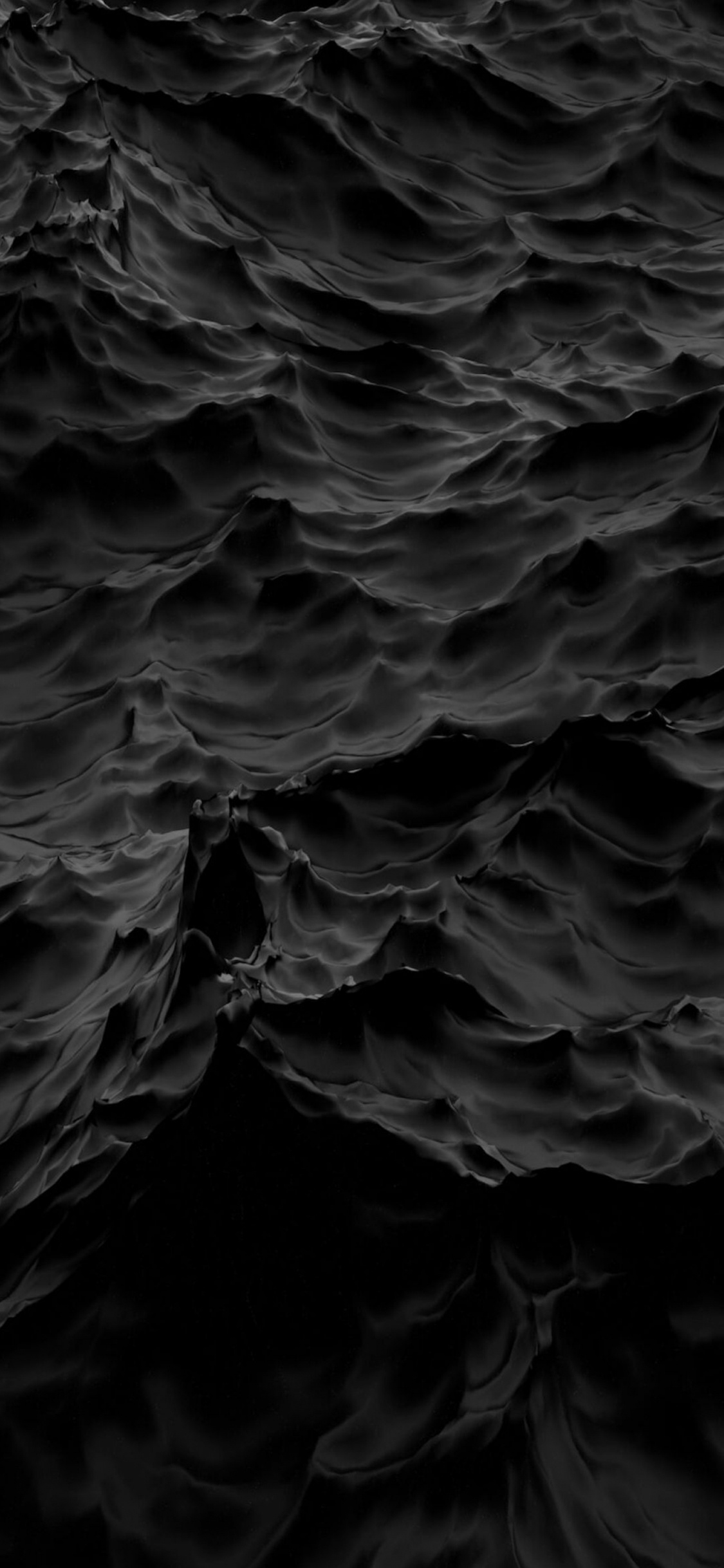 Eau Noire, Eau, Liquid, Fluide, Monochrome. Wallpaper in 1125x2436 Resolution