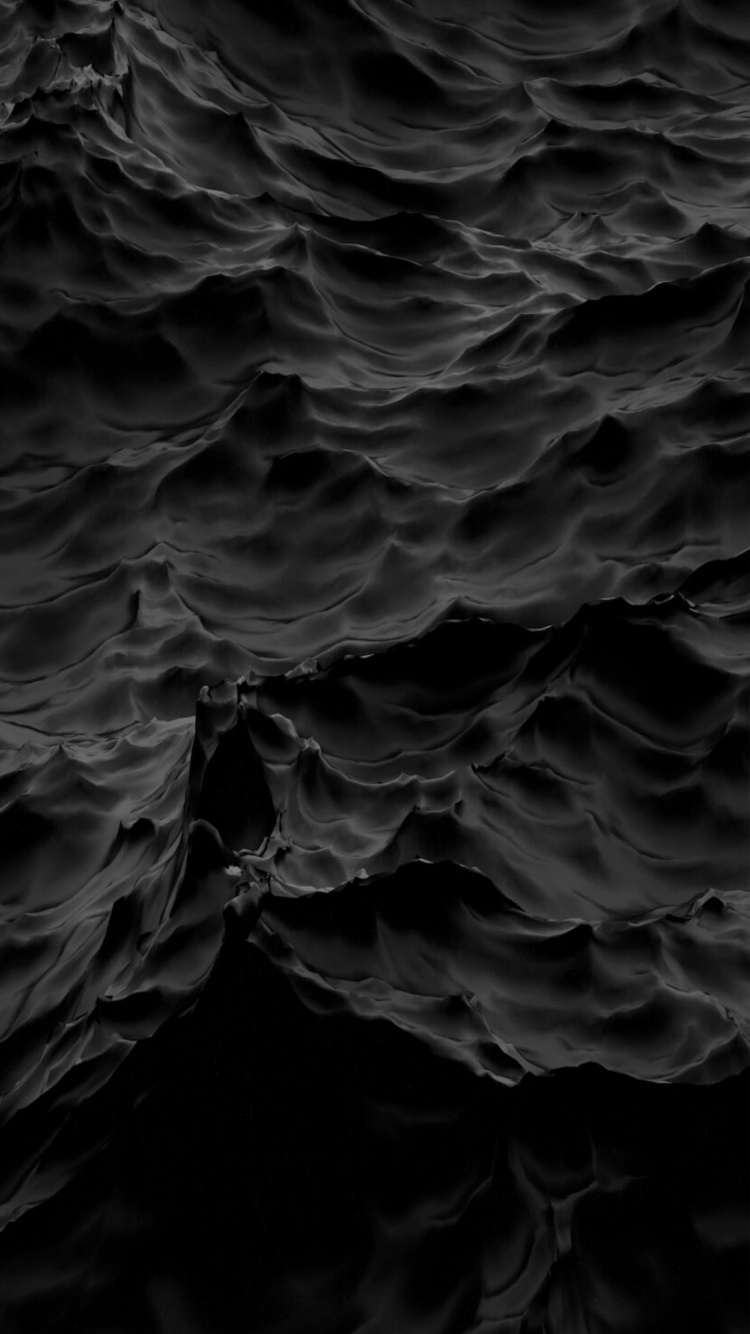 Schwarzes Wasser, Wasser, Flüssigkeit, Monochrom, Schwarz Und Weiß. Wallpaper in 750x1334 Resolution