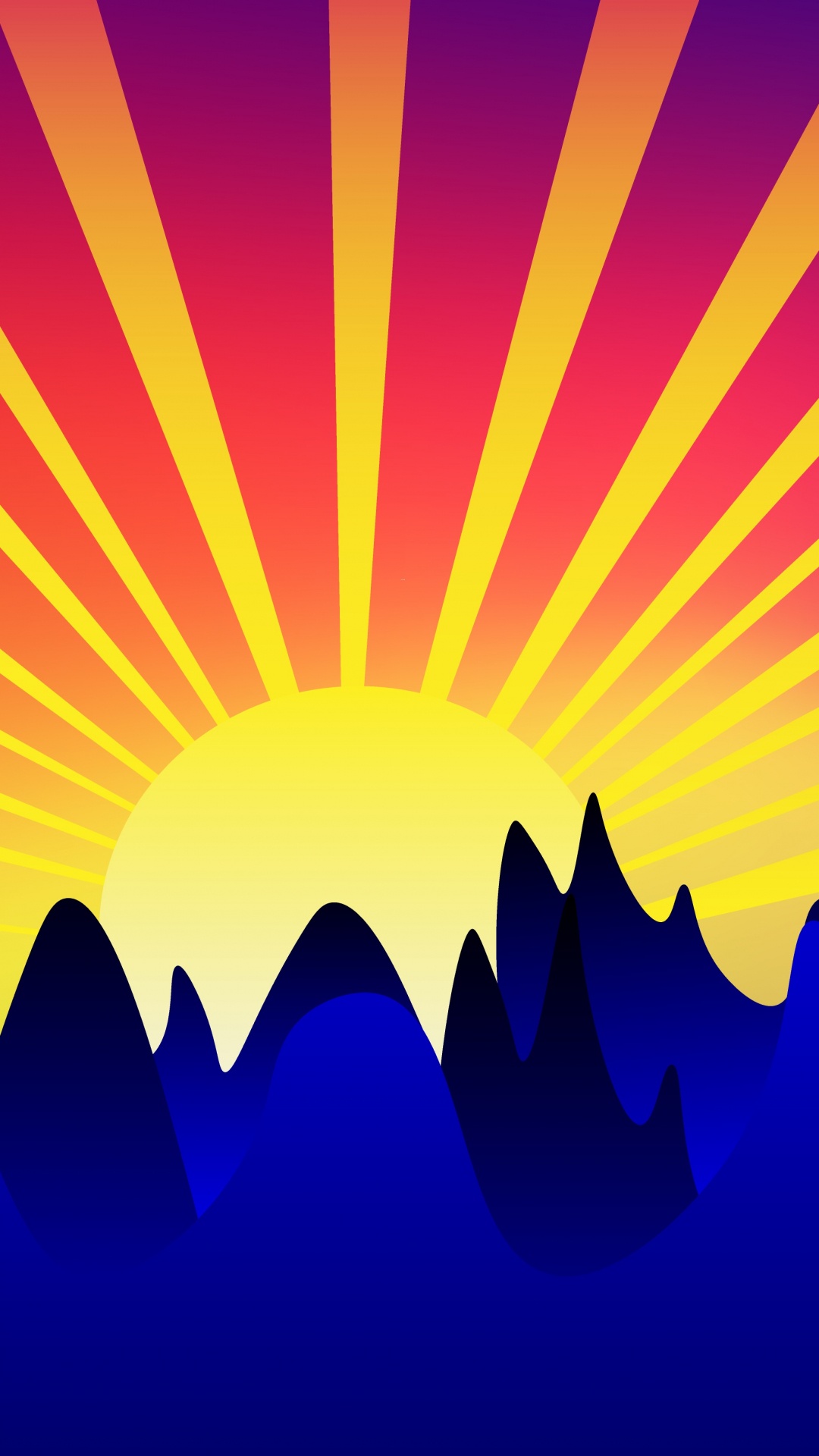 Peinture Abstraite Jaune Orange et Violet. Wallpaper in 1080x1920 Resolution