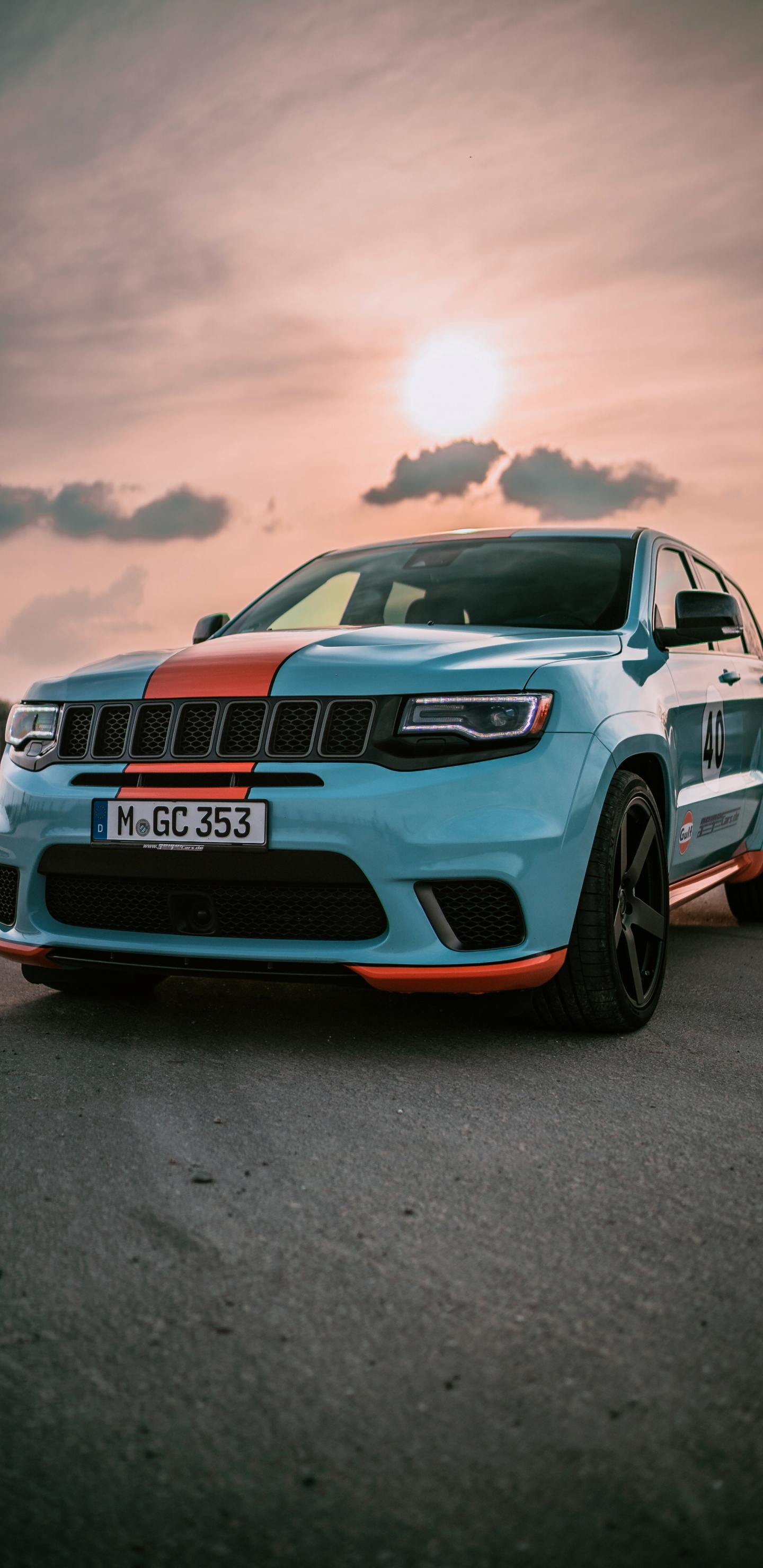 Jeep, Jeep Grand Cherokee 2020, Vus, Jeep Grand Cherokee Trackhawk 2021, Trackhawk. Wallpaper in 1440x2960 Resolution