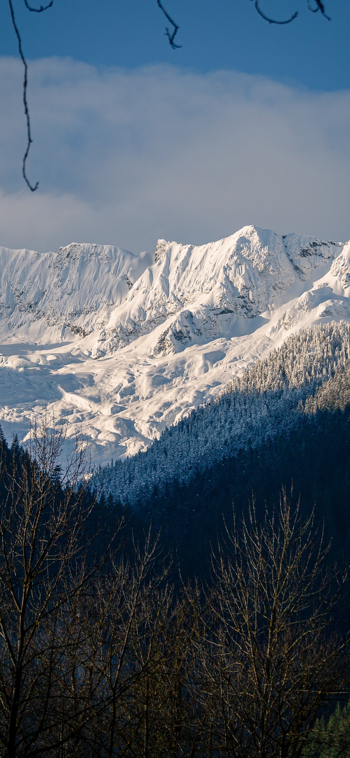 Mountain Range, Mountain, Mount Scenery, Highland, Mountainous Landforms. Wallpaper in 1125x2436 Resolution
