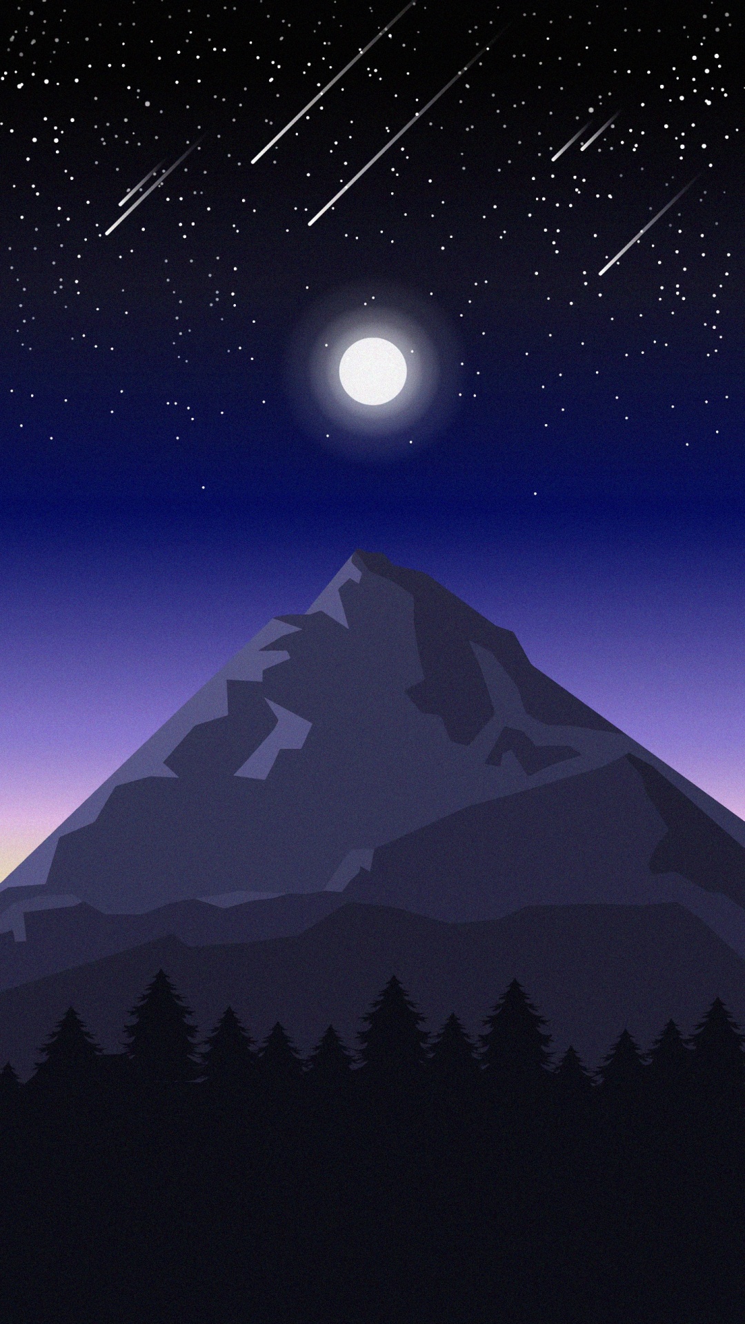 Bergigen Landschaftsformen, Licht, Himmlisches Ereignis, Nacht, Astronomisches Objekt. Wallpaper in 1080x1920 Resolution