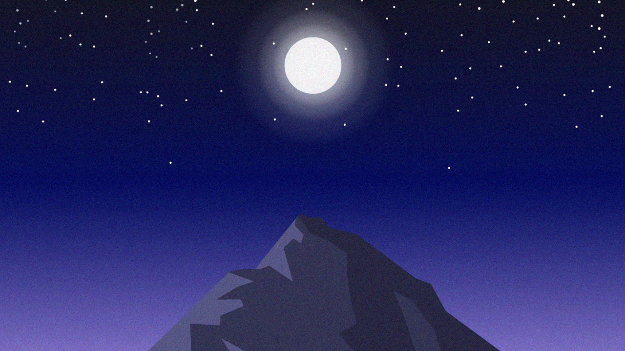 Mountainous Landforms, Light, Celestial Event, Mountain, Night. Wallpaper in 1280x720 Resolution