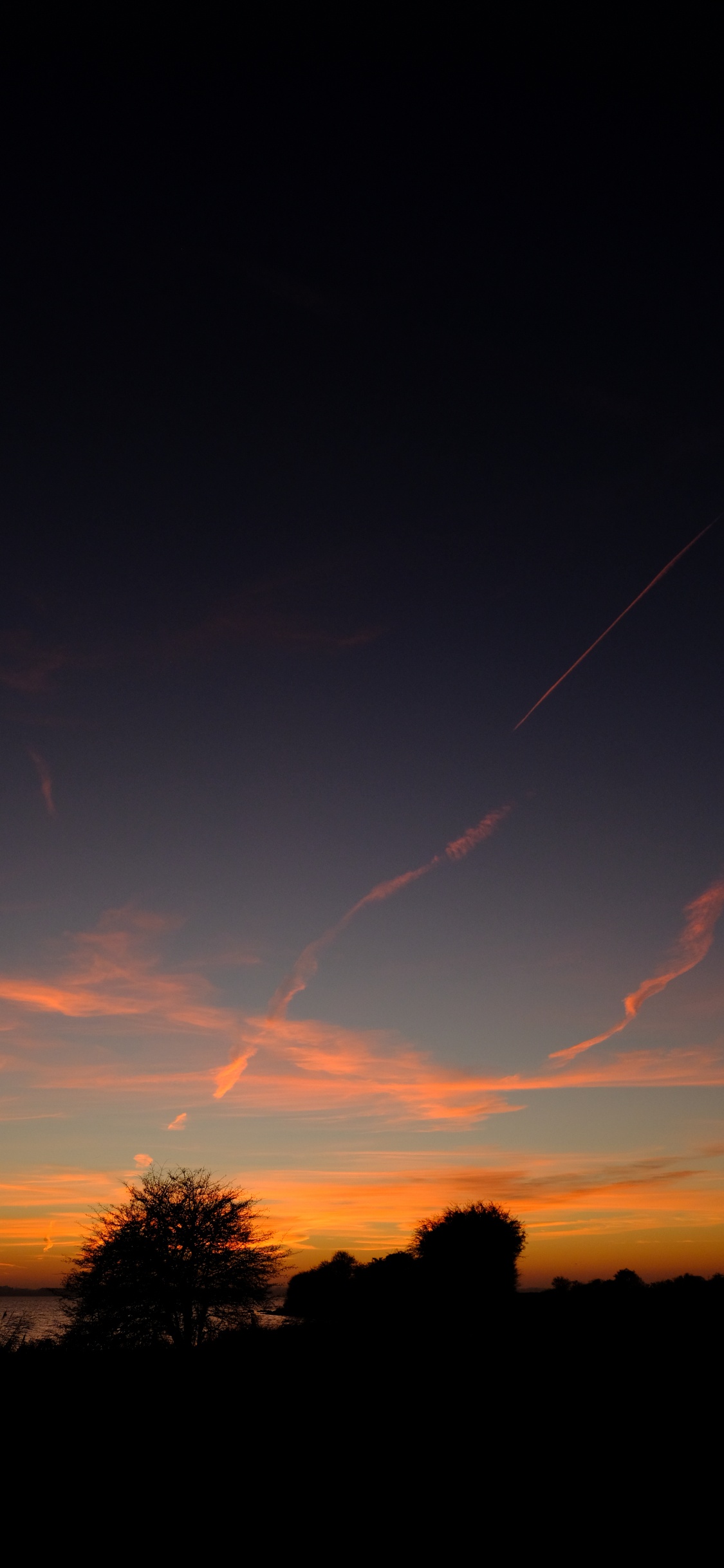 Aube, Soir, Afterglow, Horizon, Nature. Wallpaper in 1125x2436 Resolution
