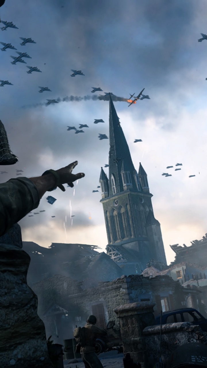 Call of Duty WWII, Call of Duty Zombies, Pc-Spiel, Games, Soldat. Wallpaper in 720x1280 Resolution