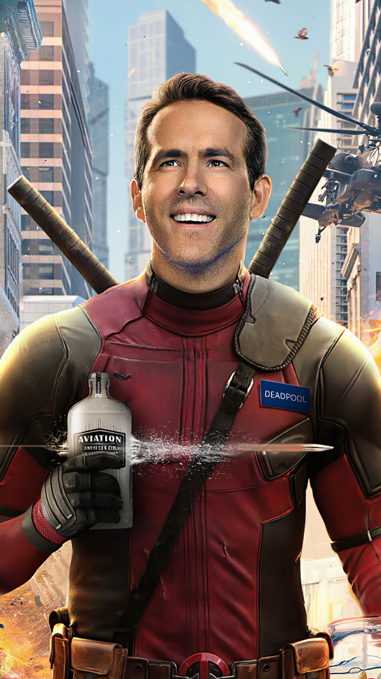 Free Guy, Ryan Reynolds, 20th Century Studios, Comedy, Science Fiction. Wallpaper in 750x1334 Resolution