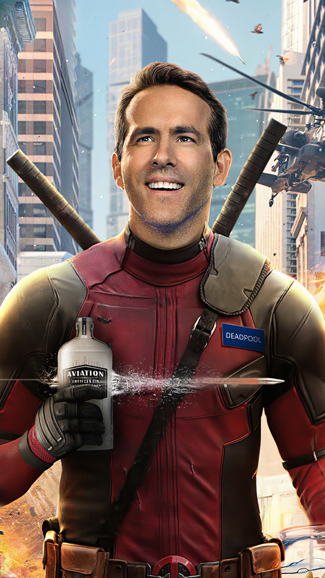 Mec Libre, Ryan Reynolds, Studios du XXe Siècle, Comédie, la Science-fiction. Wallpaper in 1080x1920 Resolution