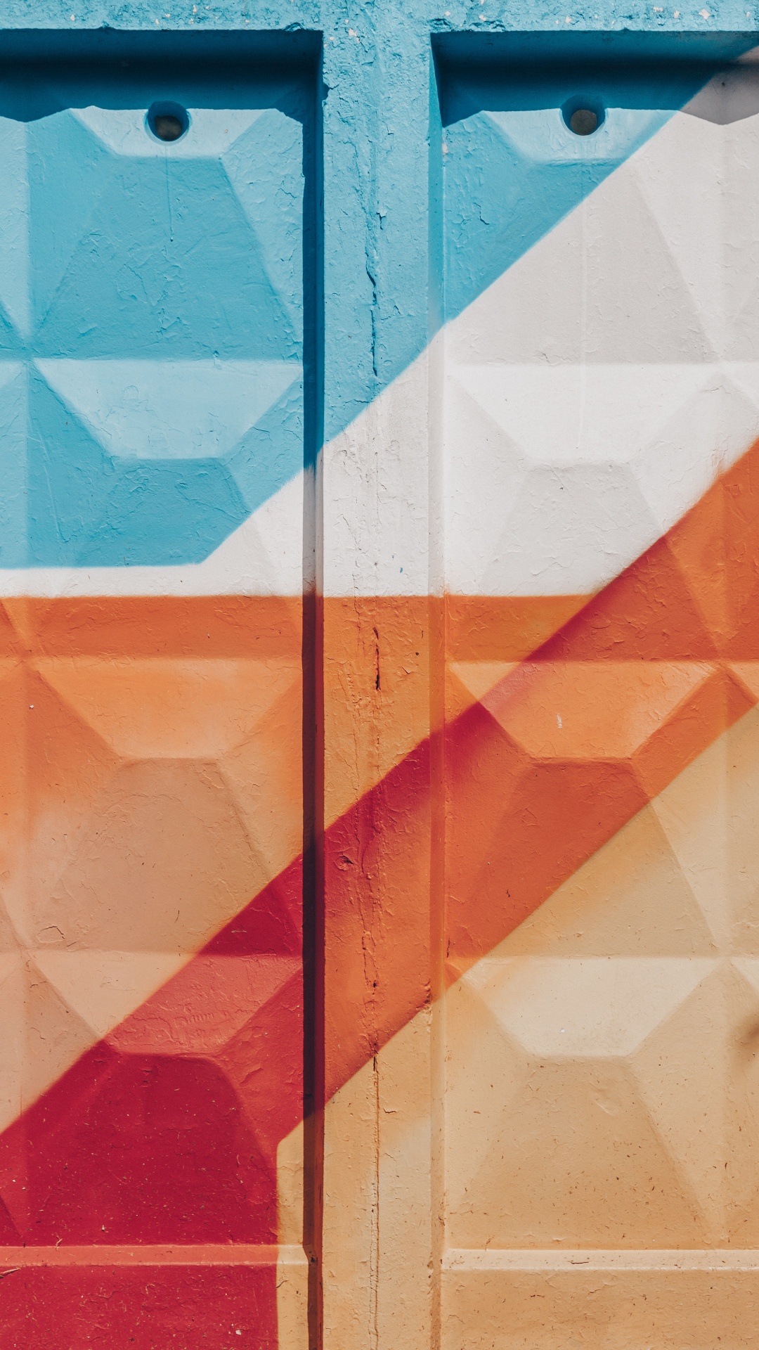 Mur Rouge Blanc et Bleu. Wallpaper in 1080x1920 Resolution