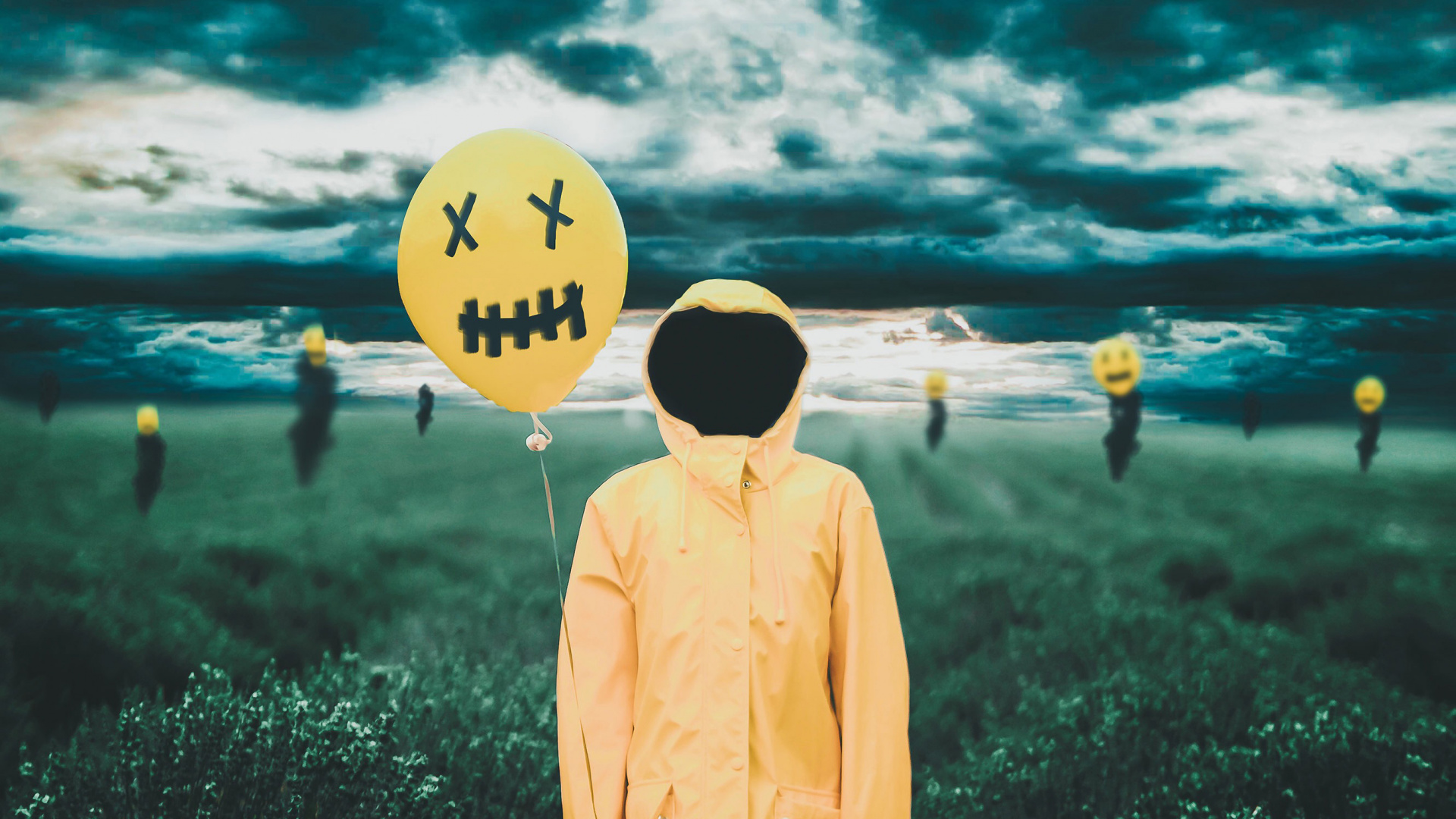 Homme en Sweat à Capuche Jaune Debout Sur un Terrain D'herbe Verte Pendant la Journée. Wallpaper in 1920x1080 Resolution