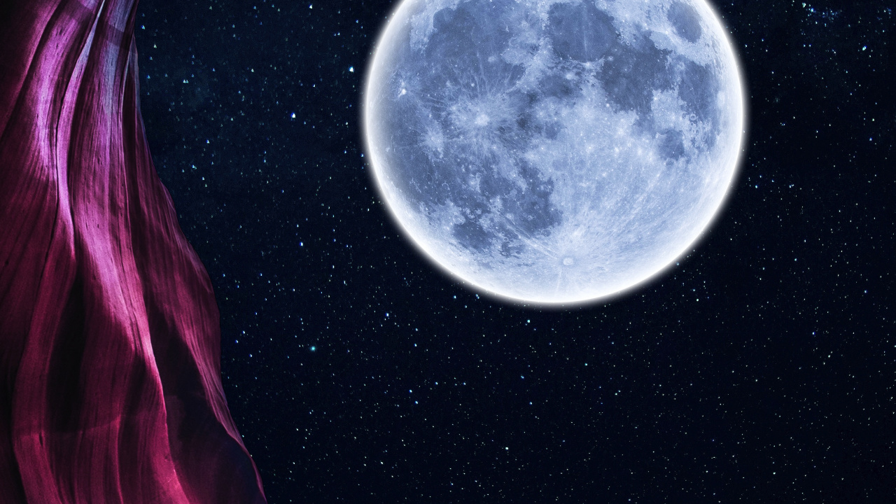 月亮, 超级月亮, 满月, 这个星球, 月光 壁纸 1280x720 允许