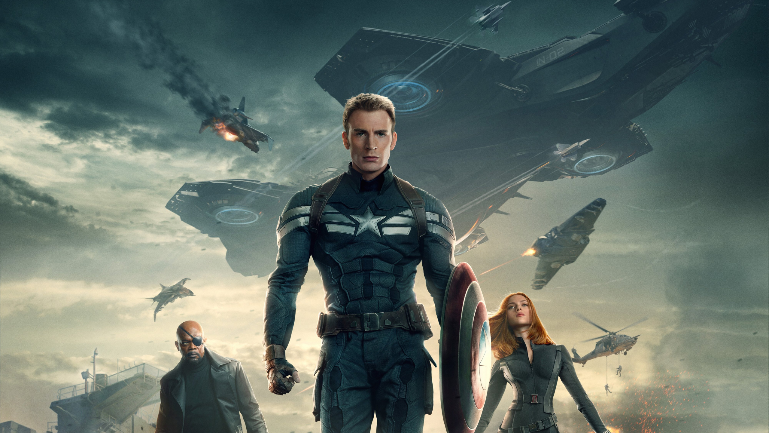 Captain America Winter Soldier, Captain America, Marvel, Marvel Studios, Superhelden. Wallpaper in 2560x1440 Resolution