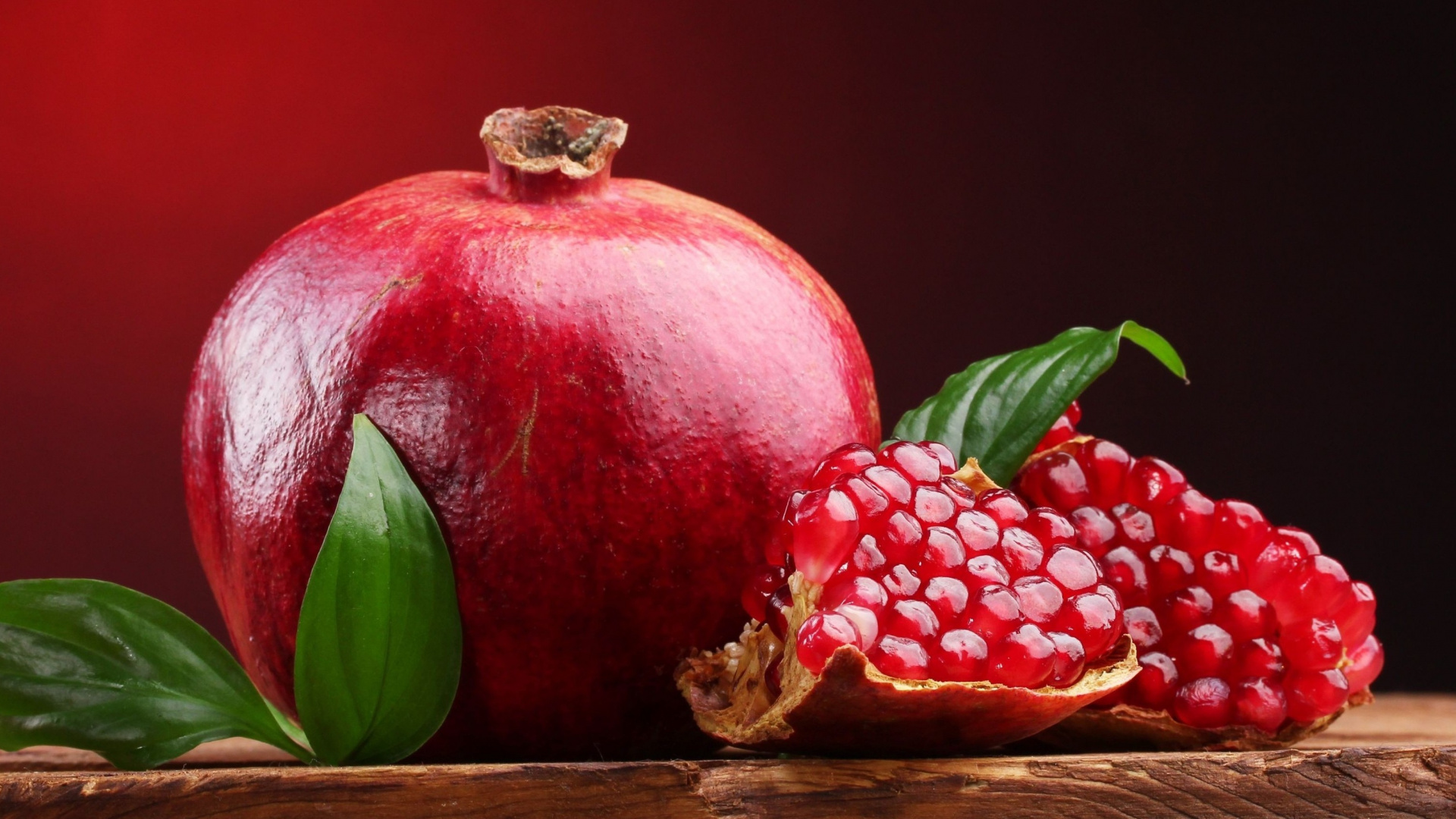 Red Fruit on Brown Wooden Table. Wallpaper in 1920x1080 Resolution
