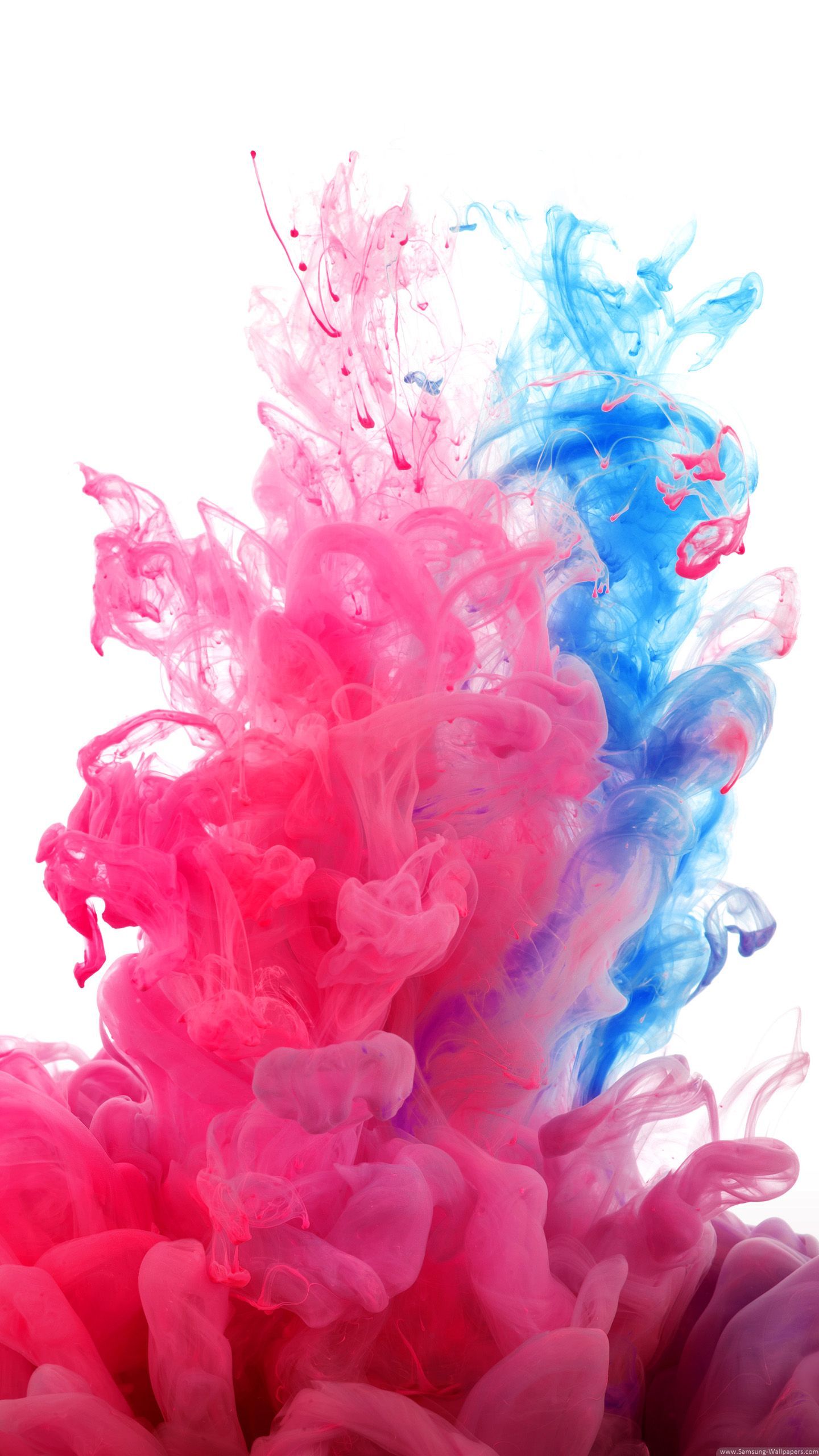 Pink Blue and Yellow Smoke. Wallpaper in 1440x2560 Resolution