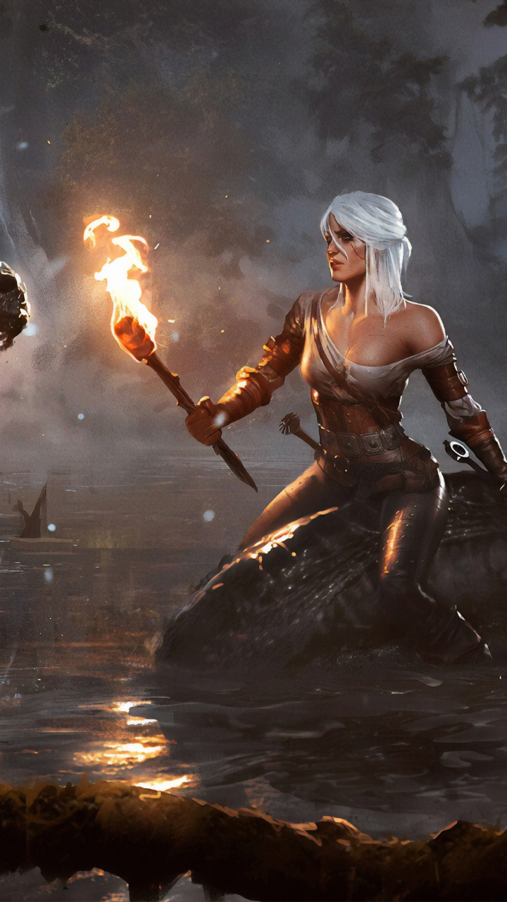 Dämonen, Digital Compositing, Mythologie, Pc-Spiel, Frau Krieger. Wallpaper in 720x1280 Resolution