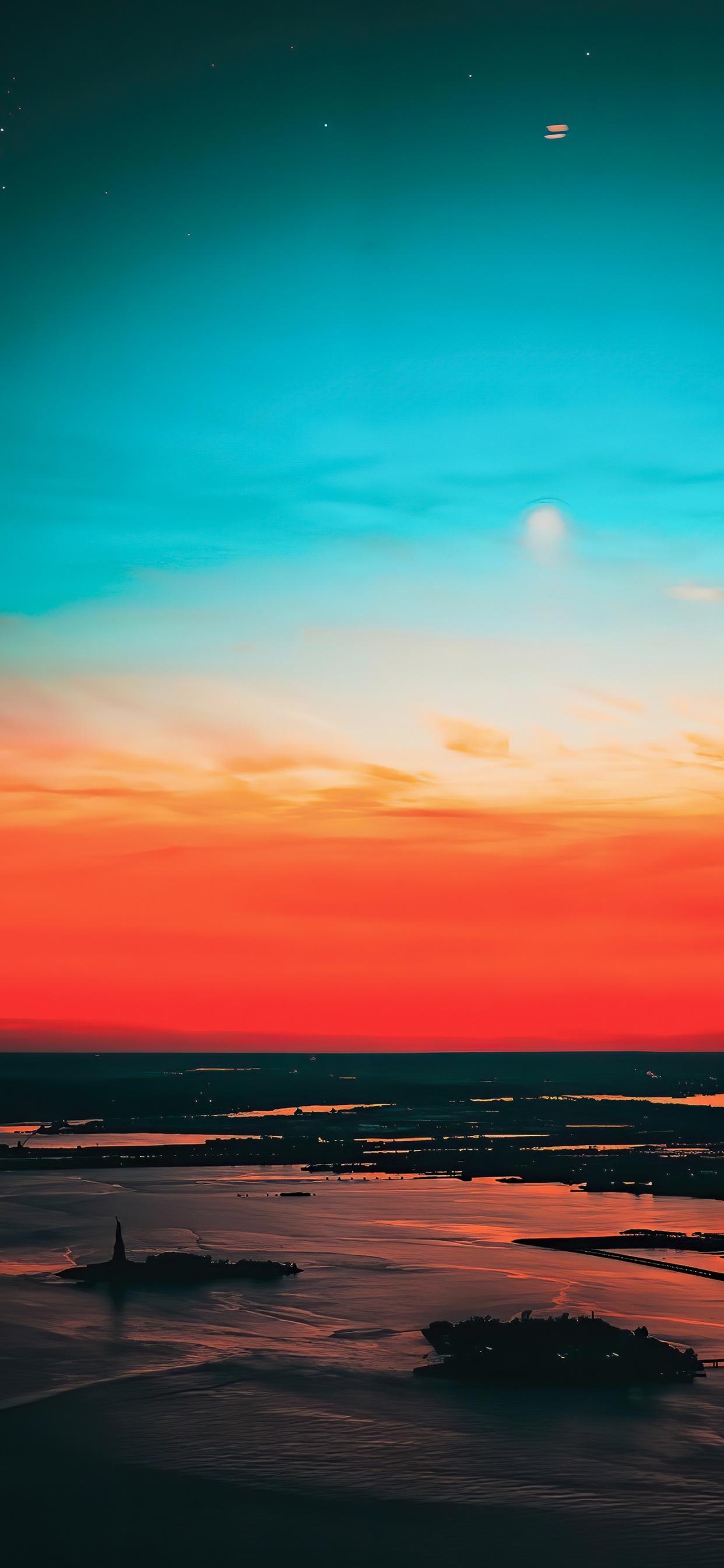 Afterglow, Wasser, Cloud, Naturlandschaft, Flüssigkeit. Wallpaper in 1242x2688 Resolution