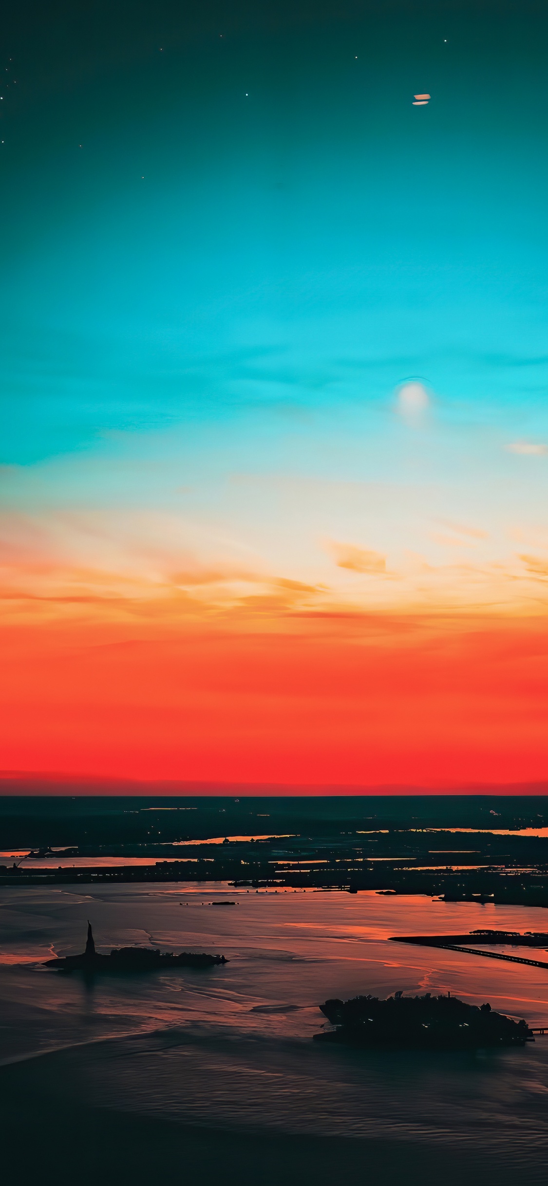 Afterglow, Water, Cloud, Liquid, Natural Landscape. Wallpaper in 1125x2436 Resolution