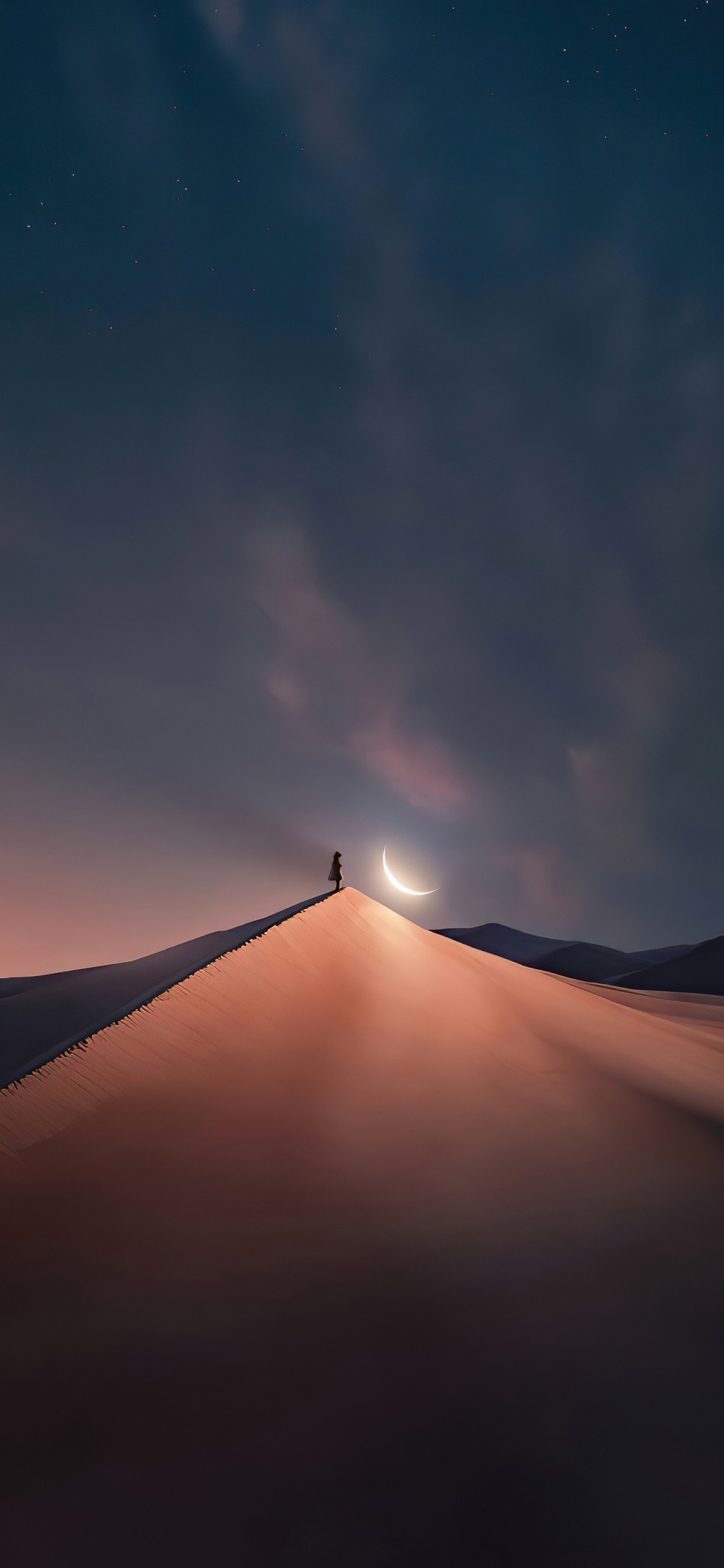 月光, 夜晚的天空, 天文学, 月亮, 明星 壁纸 1125x2436 允许