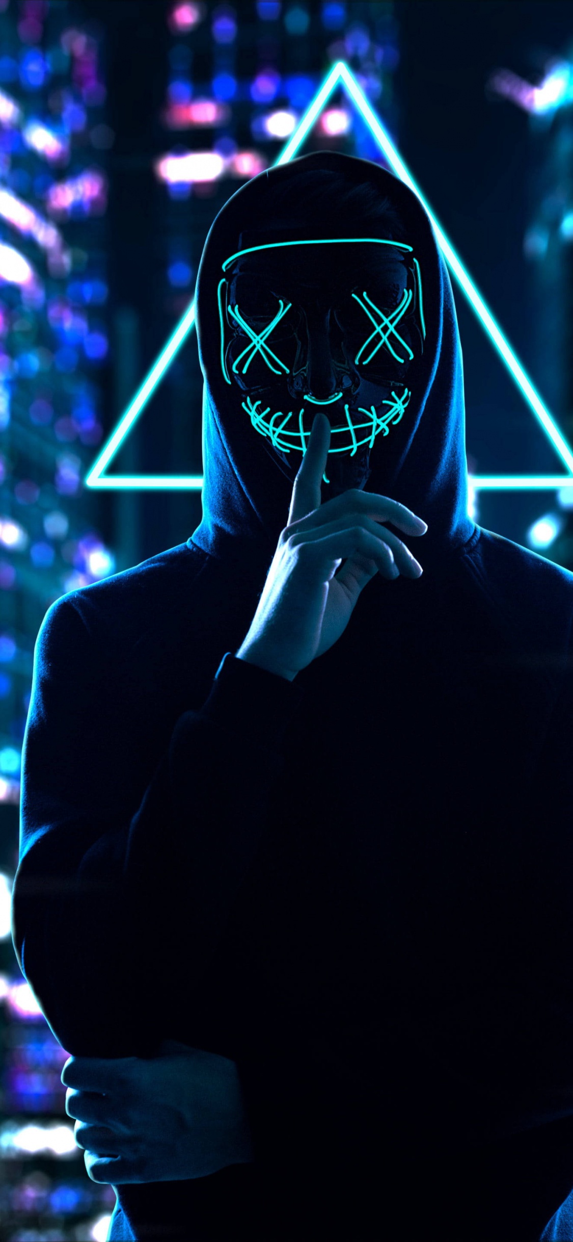 Purge Mask, Mask, Costume, Masquerade Ball, Outerwear. Wallpaper in 1125x2436 Resolution