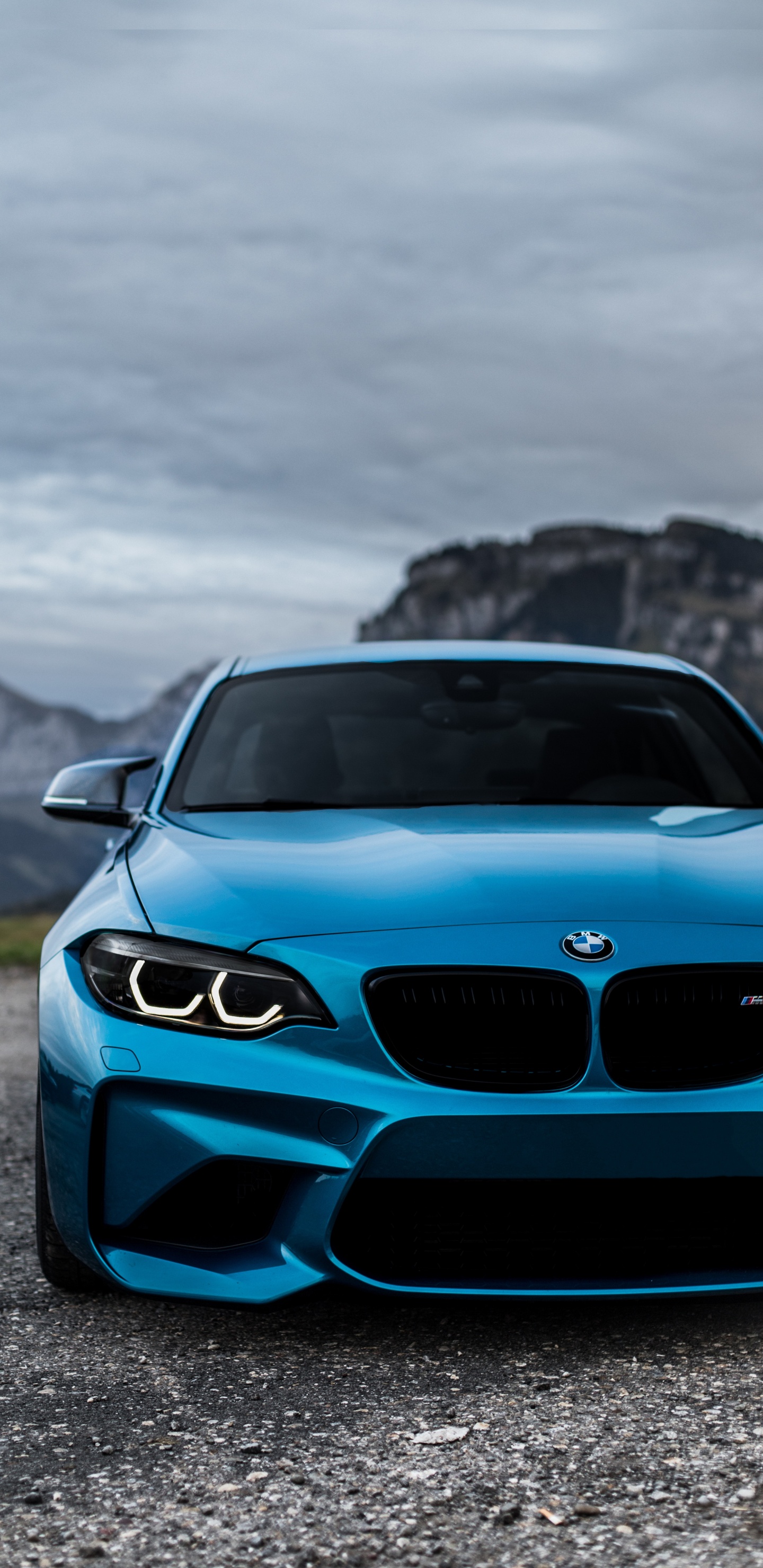 Blue Bmw m 3 on Road During Daytime. Wallpaper in 1440x2960 Resolution