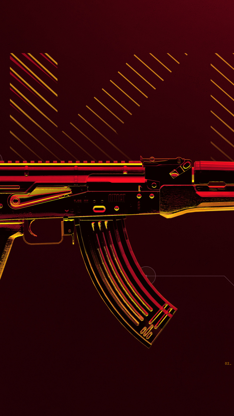 Ak47, PUBG, PLAYERUNKNOWN'S BATTLEGROUNDS, AKM, Pistolet. Wallpaper in 750x1334 Resolution