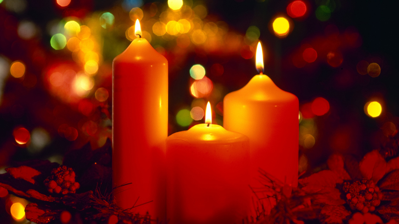 Weihnachten, Kerze, Licht, Heiligabend, Innenarchitektur. Wallpaper in 1280x720 Resolution